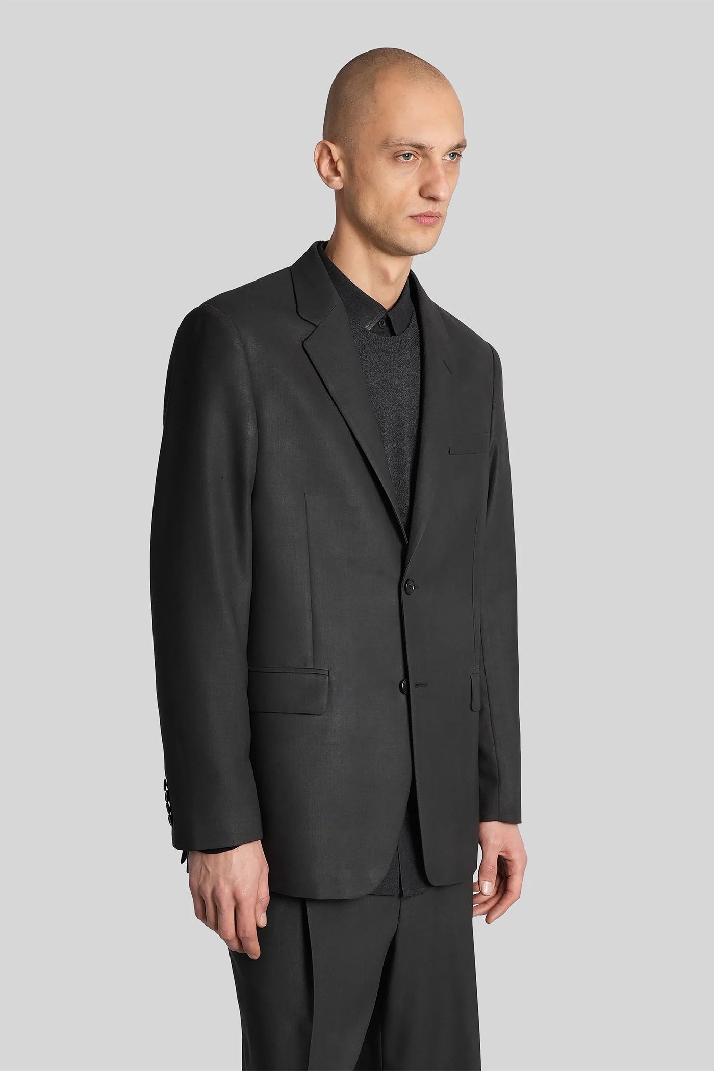 Blazer in black wool - Image 9