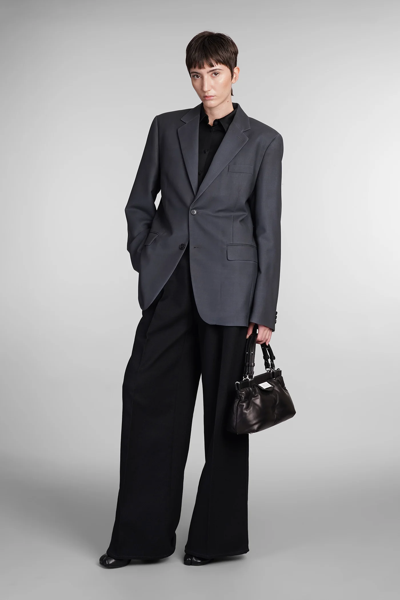 Blazer in grey wool - Image 12