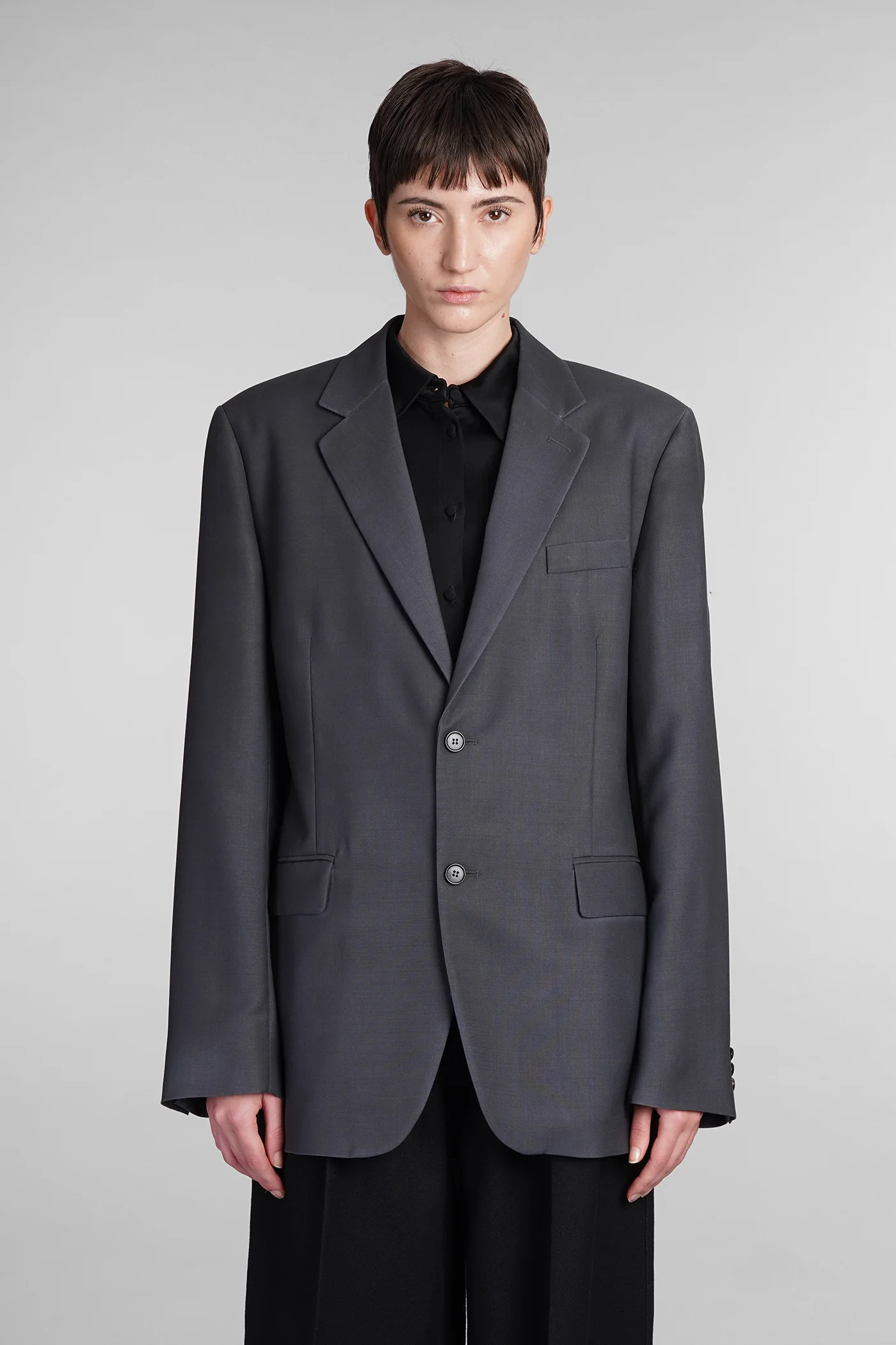 Blazer in grey wool - Image 16