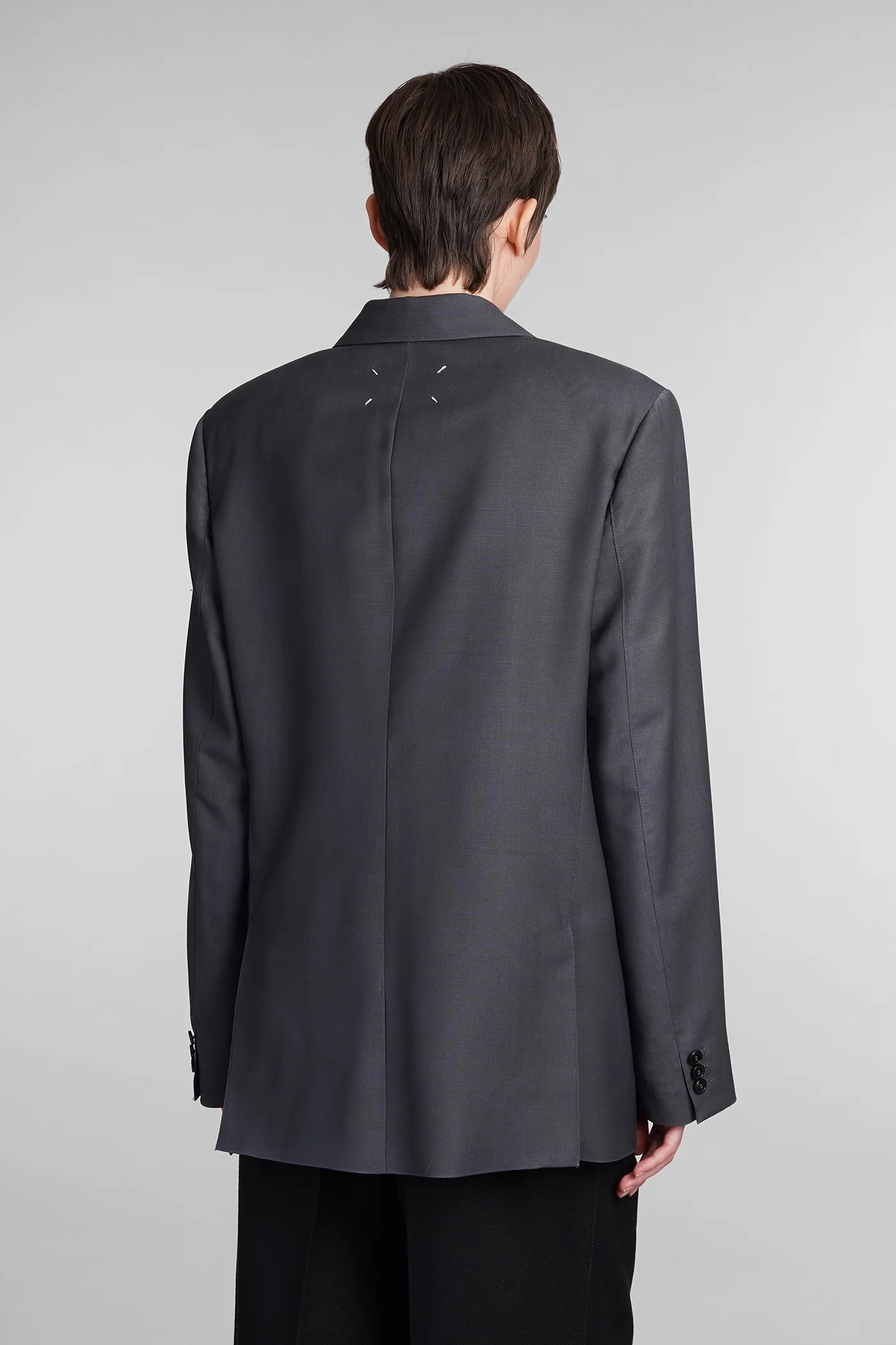 Blazer in grey wool - Image 3