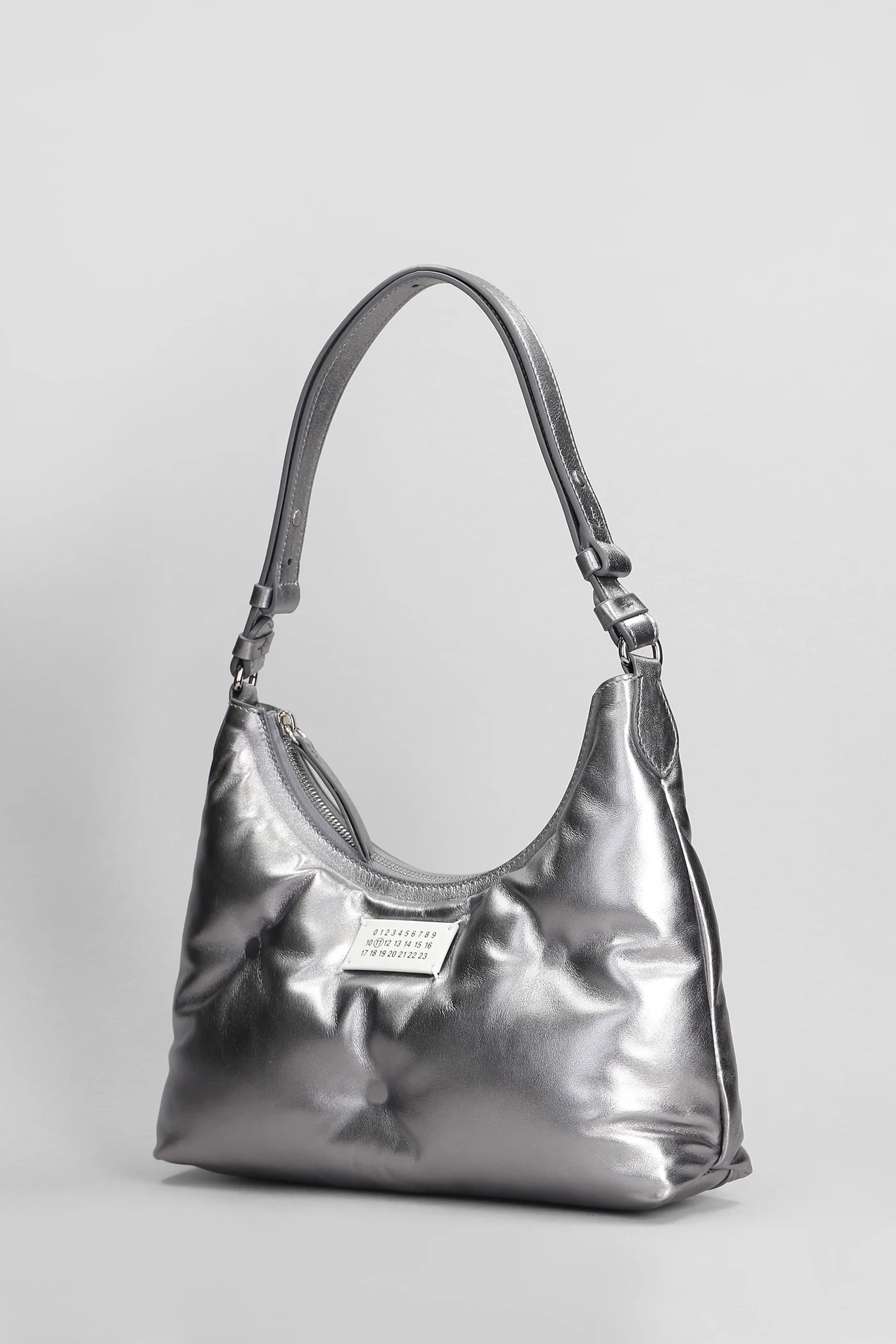 Glam slam Shoulder bag in silver leather - Image 2