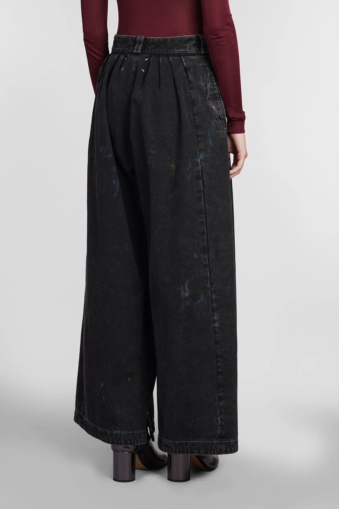 Jeans in black cotton - Image 3