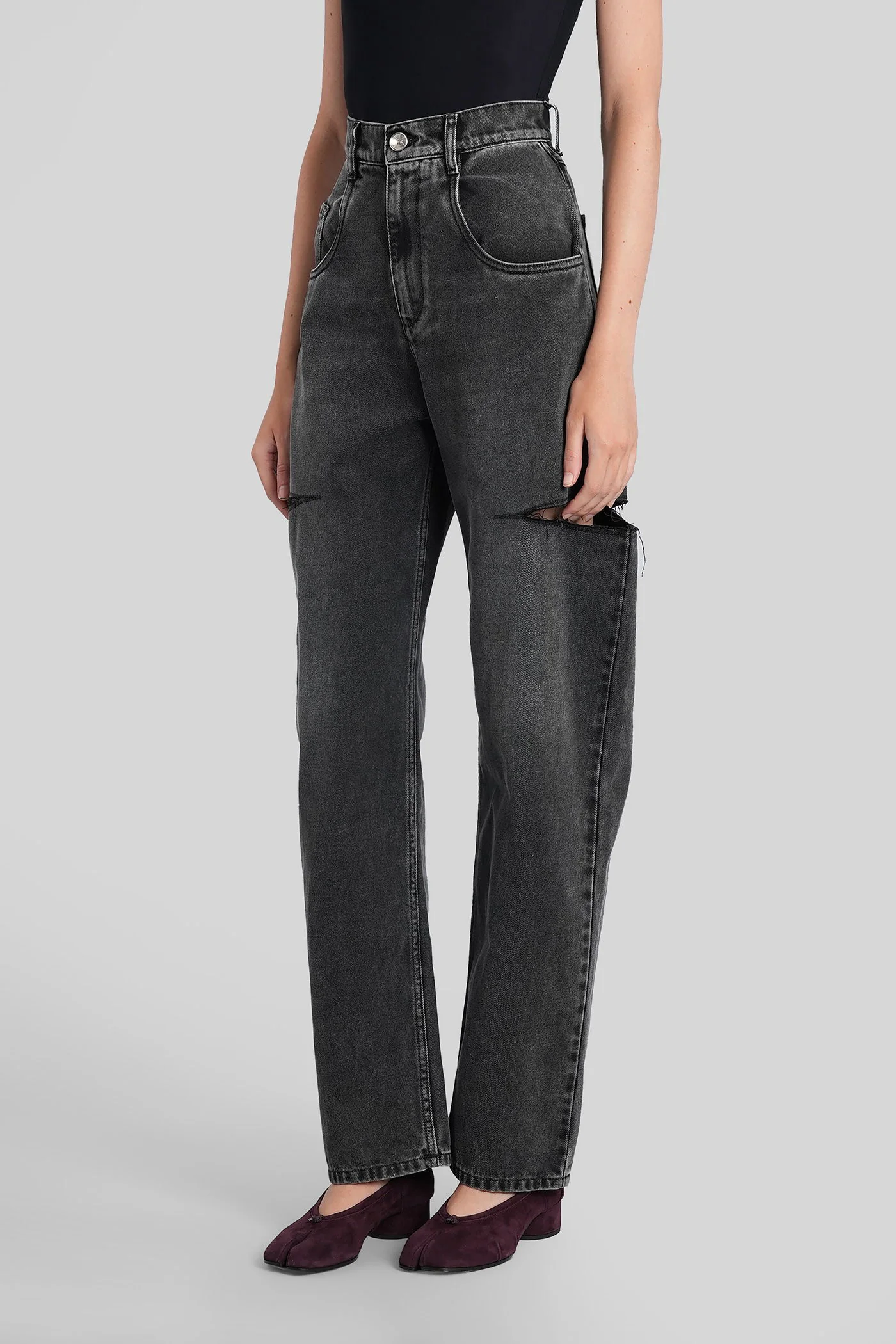 Jeans in black denim - Image 4
