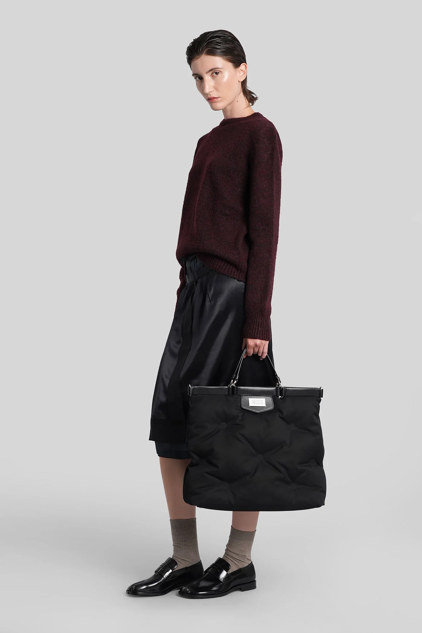Knitwear in bordeaux wool - Image 2