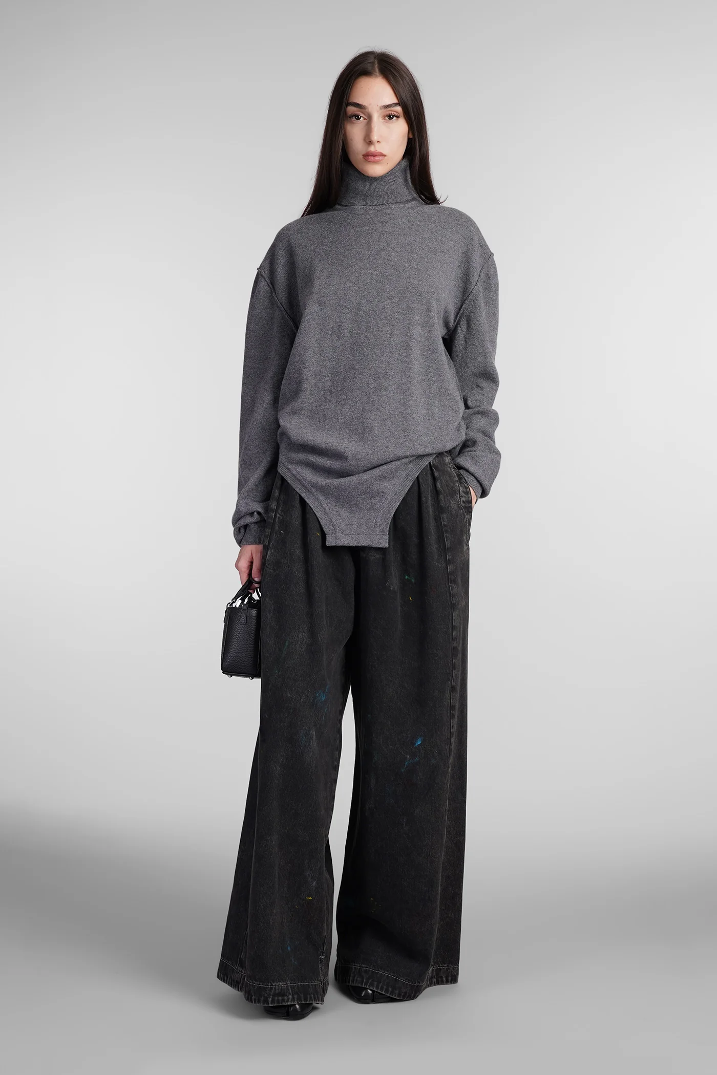 Knitwear in grey wool - Image 2
