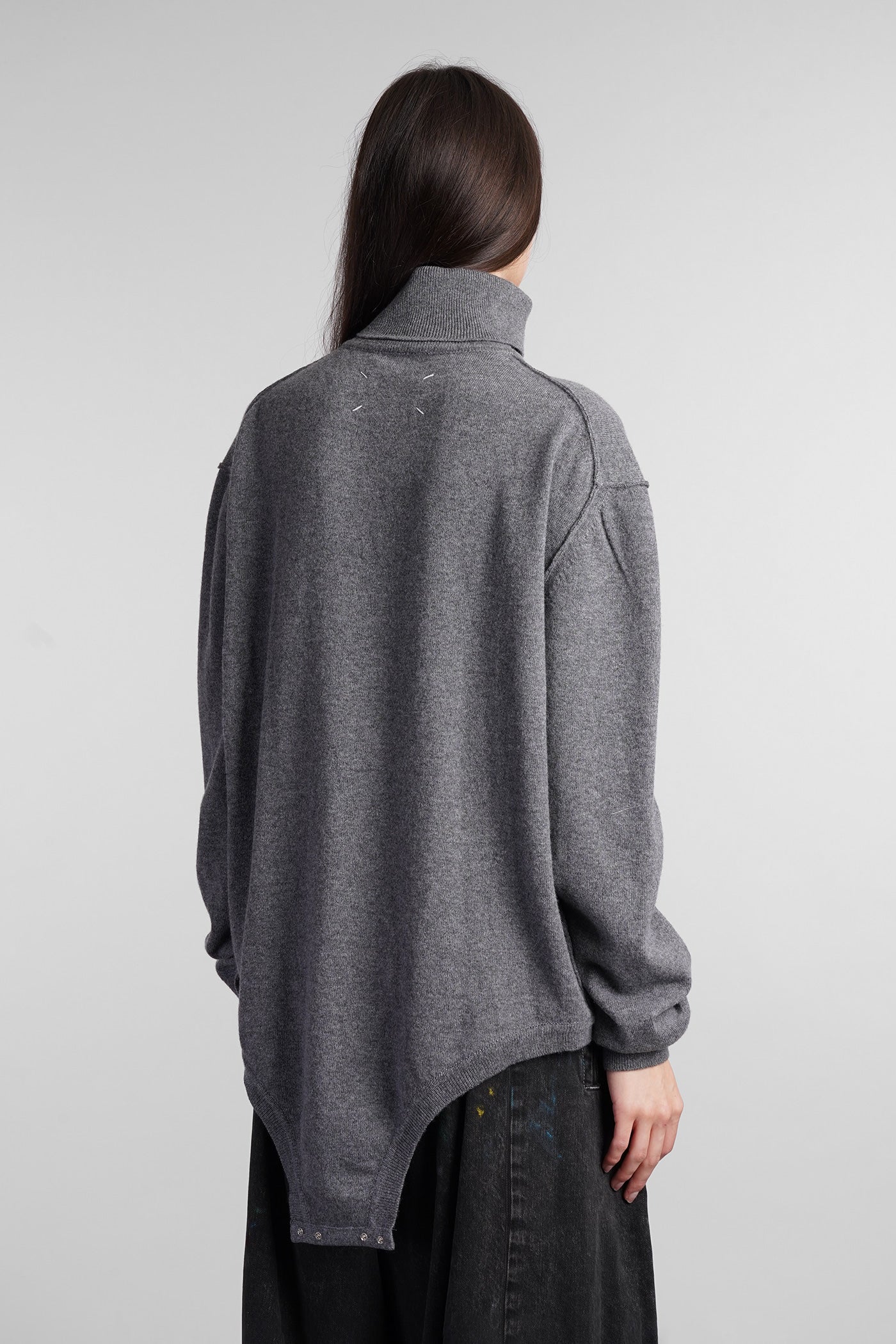 Knitwear in grey wool - Image 3