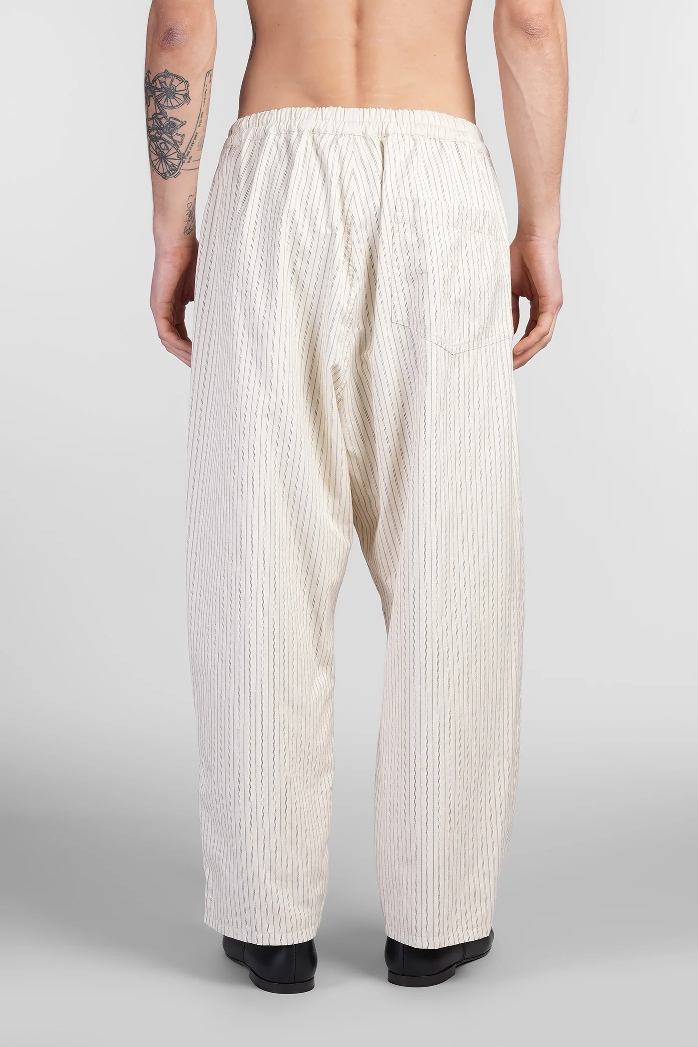 Pants in beige cotton - Image 3