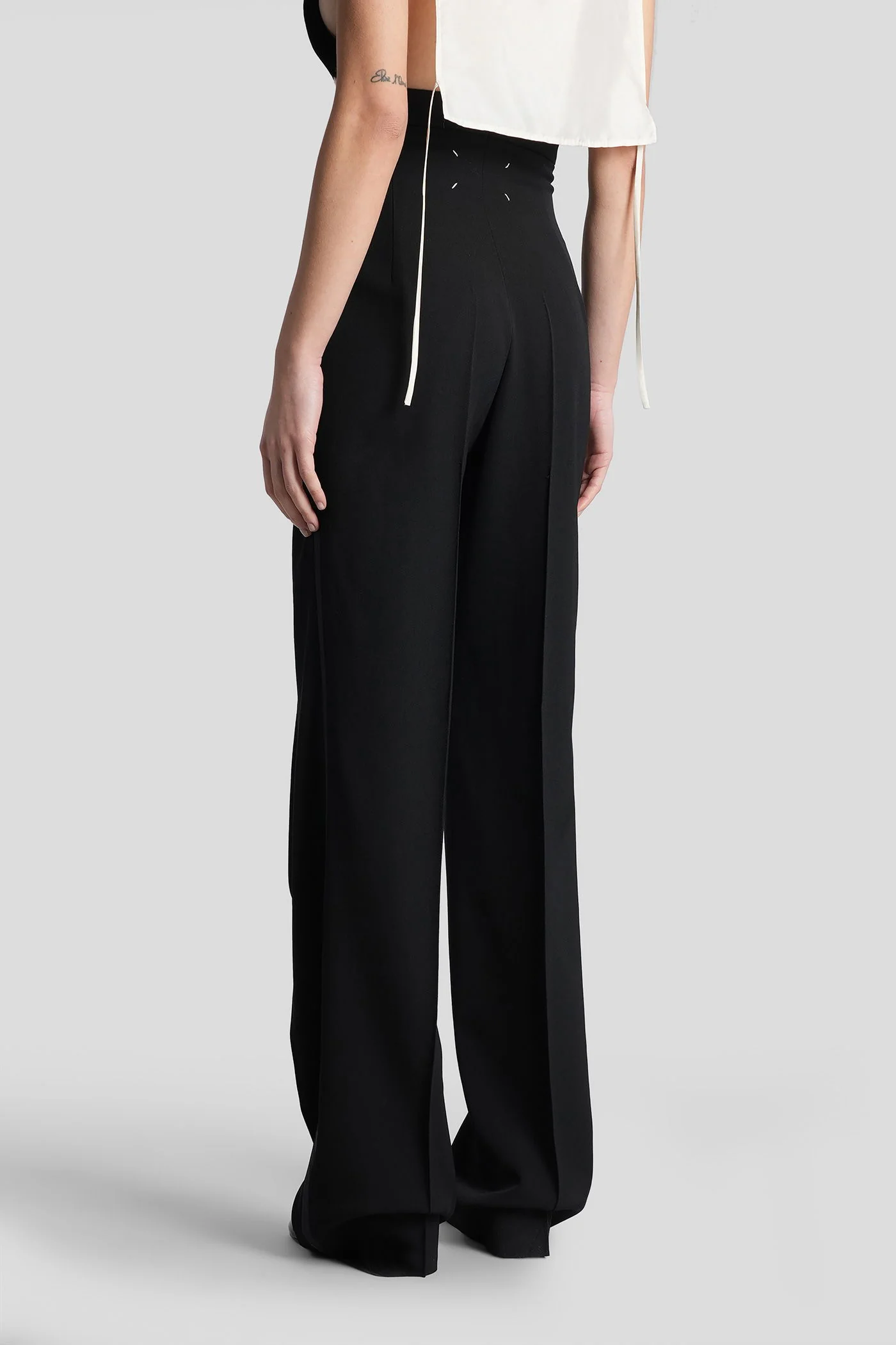 Pants in black wool - Image 3