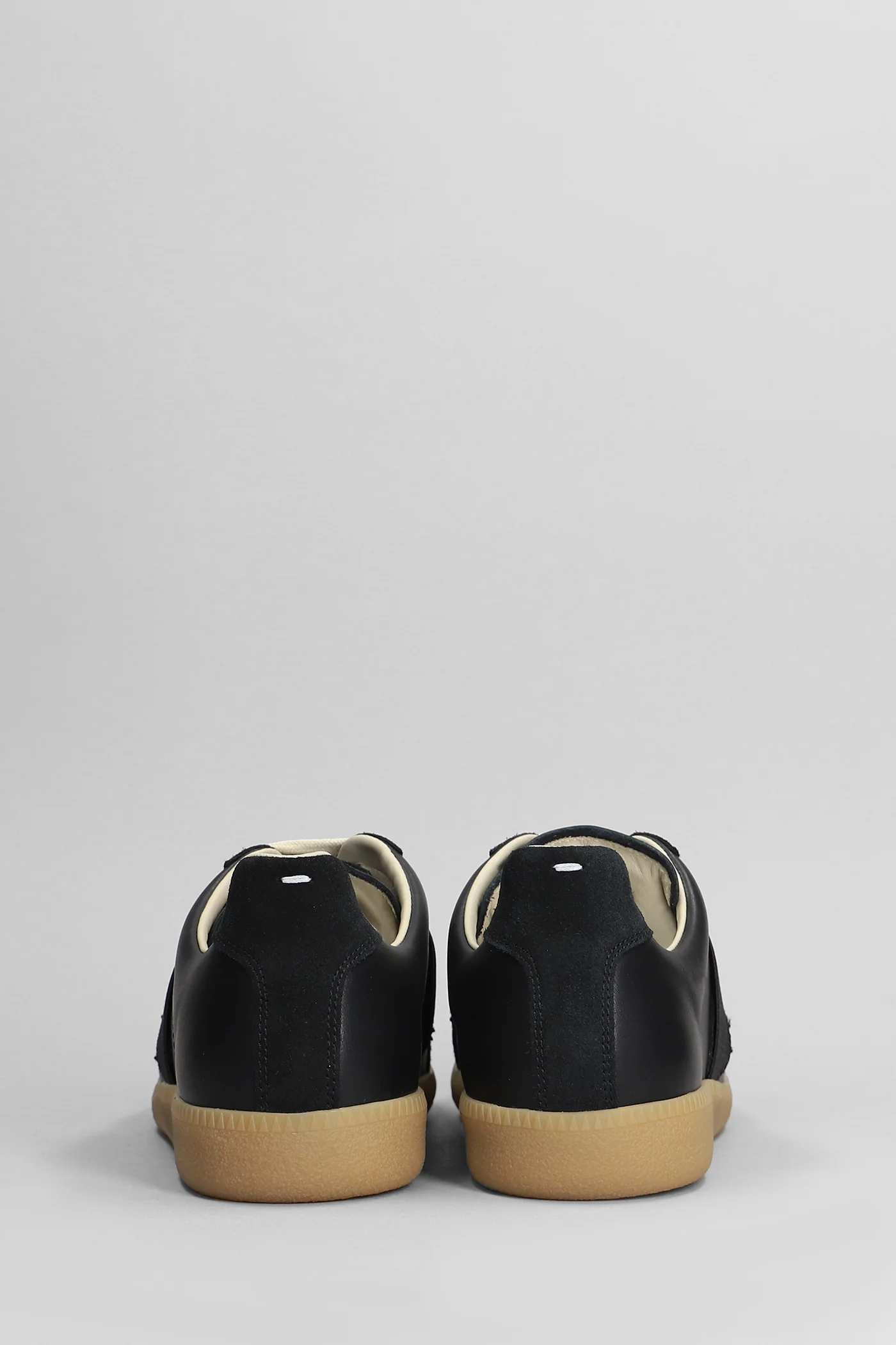 Replica Sneakers in black suede and leather - Image 4
