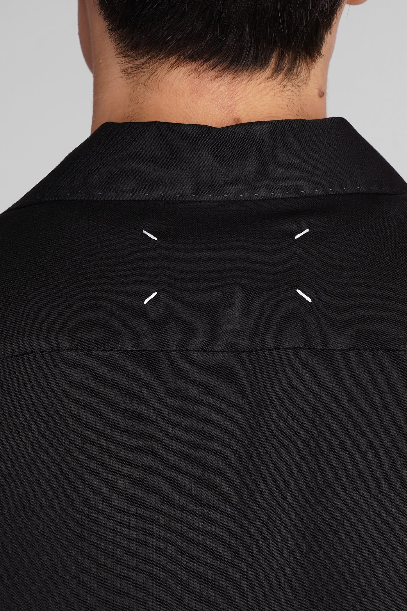 Shirt in black viscose - Image 5