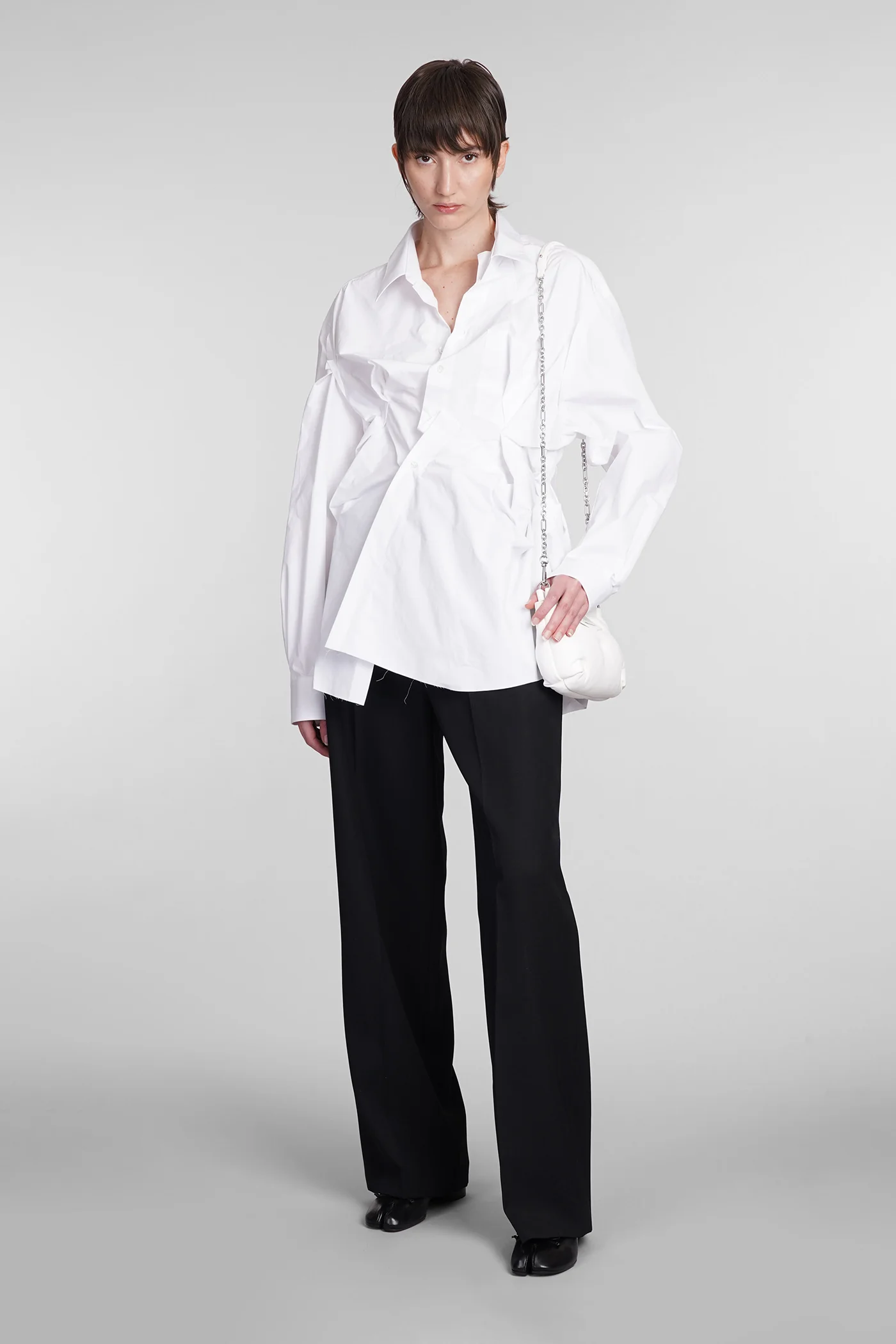 Shirt in white cotton - Image 12