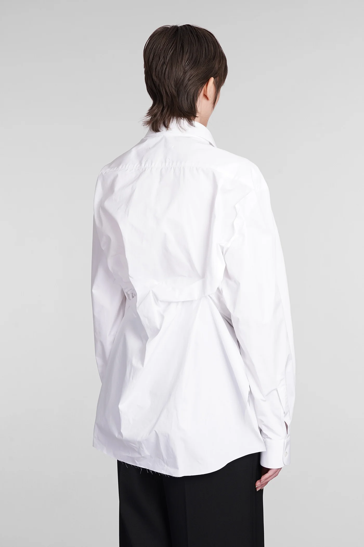 Shirt in white cotton - Image 28