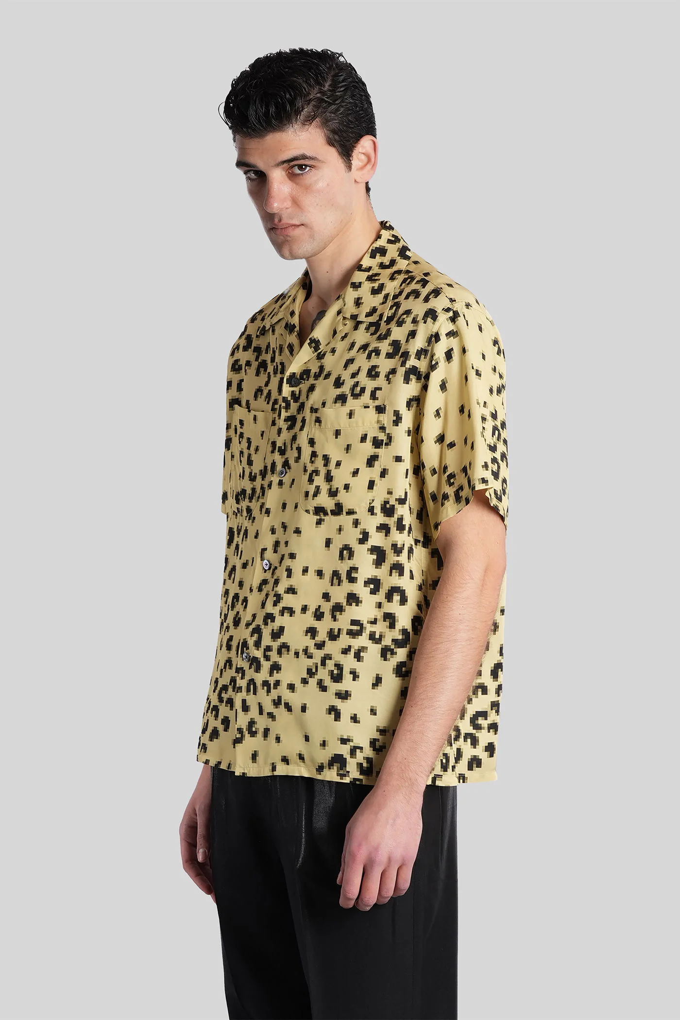 Shirt in yellow viscose - Image 4