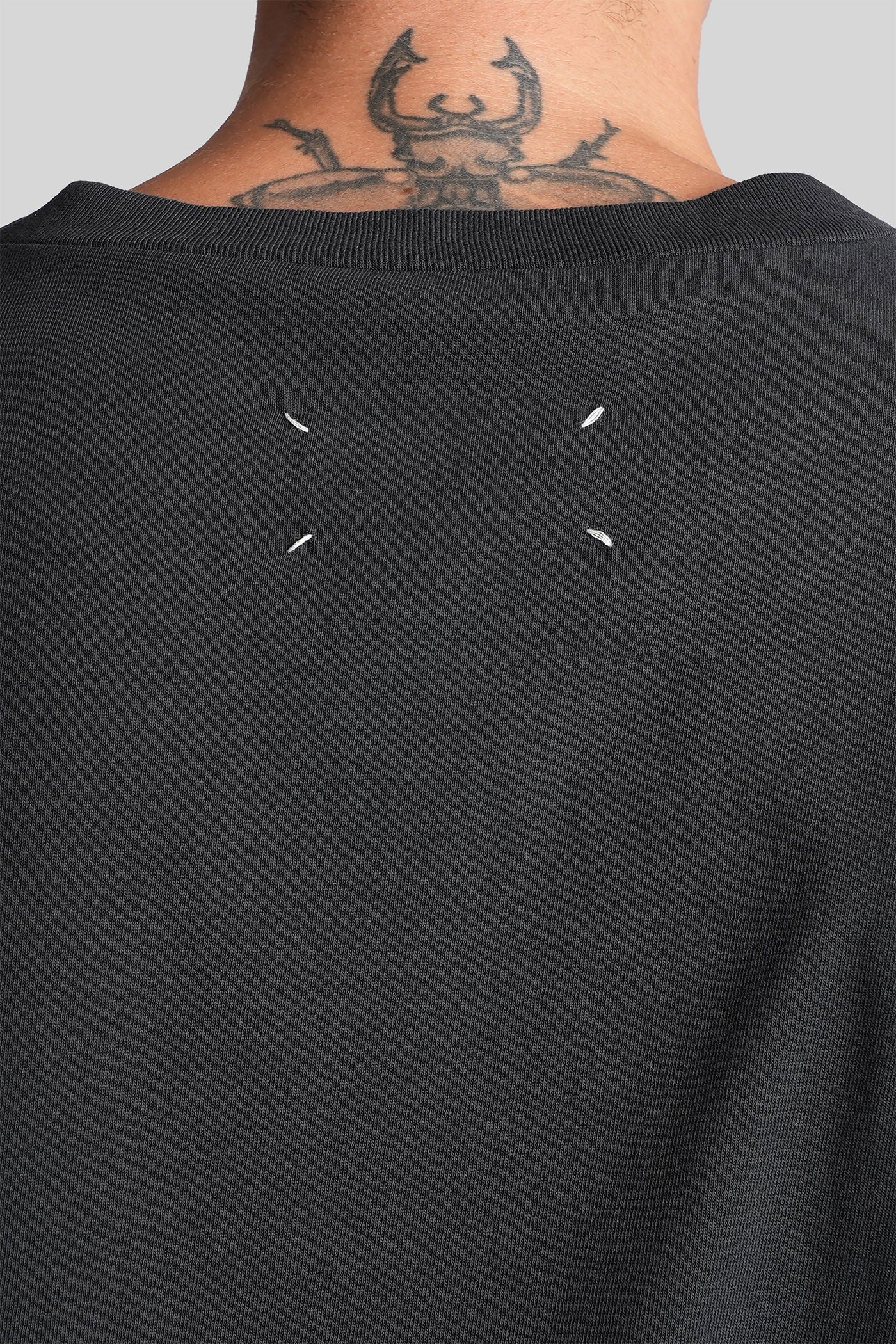 T-Shirt in black cotton - Image 5