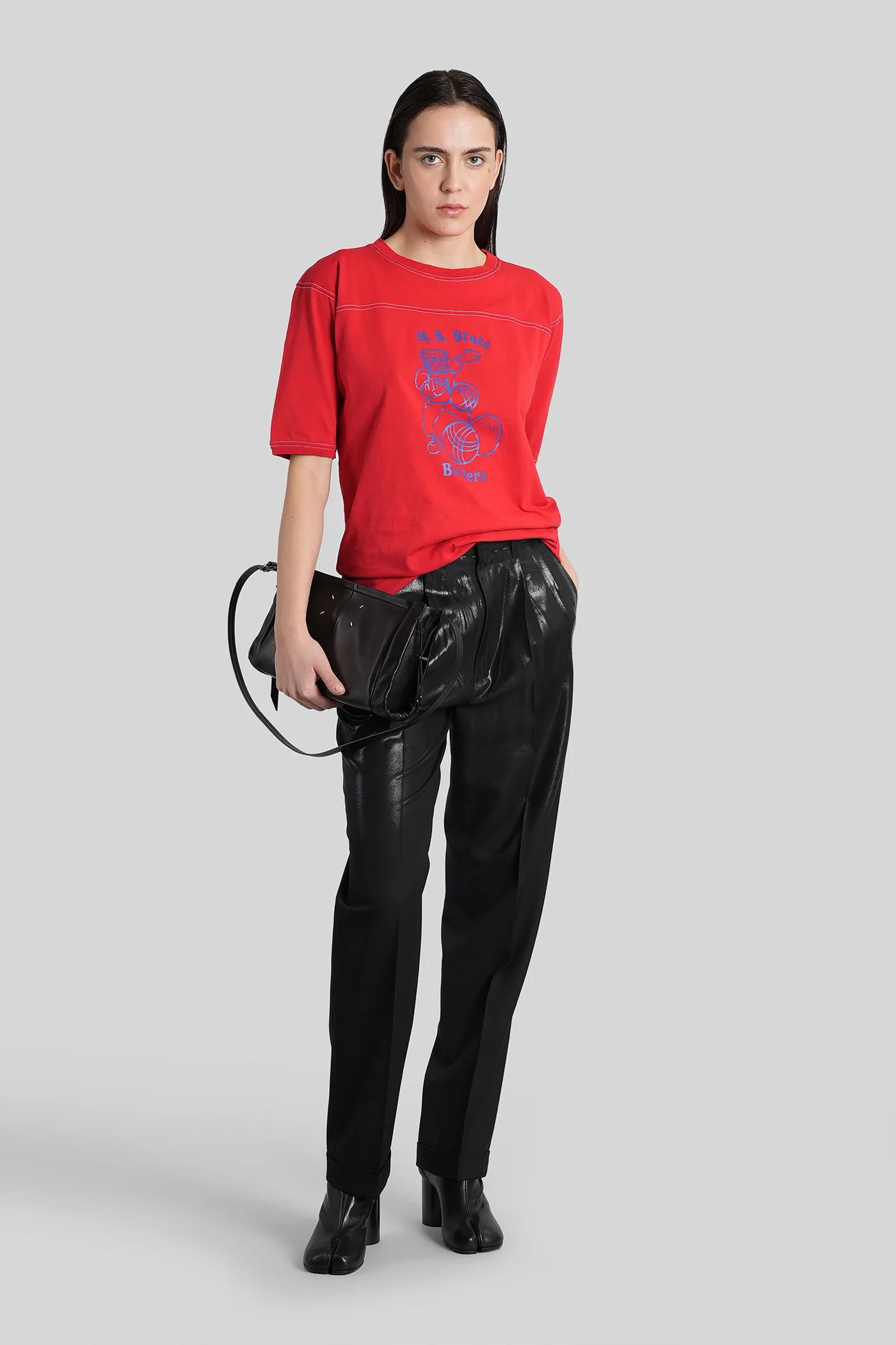 T-Shirt in red cotton - Image 2