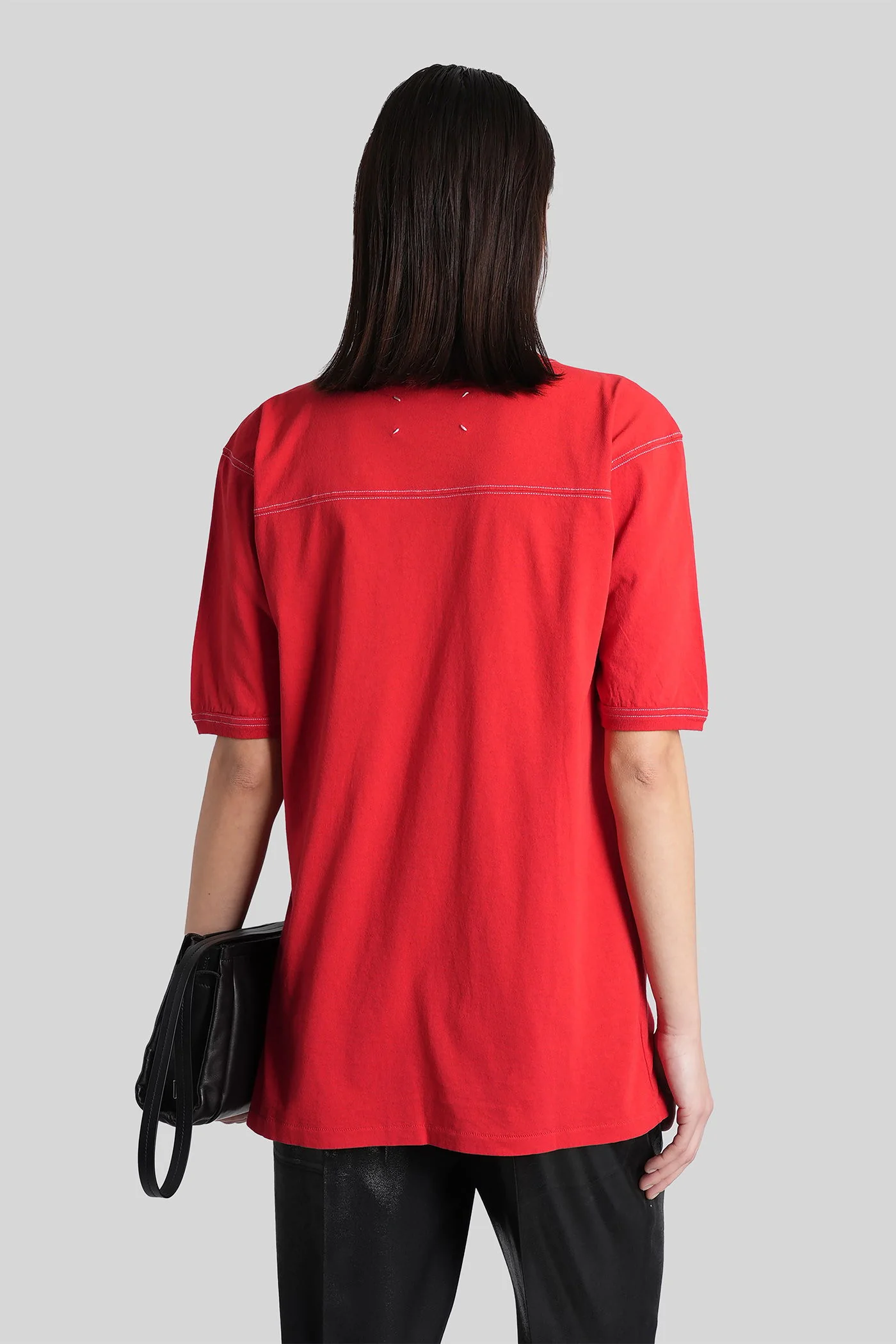 T-Shirt in red cotton - Image 3