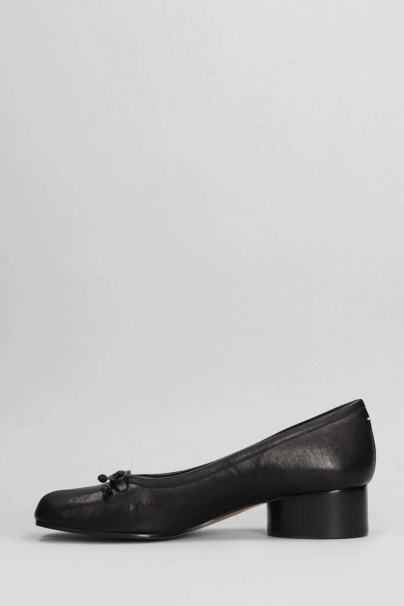 Tabi Ballet flats in black leather - Image 3