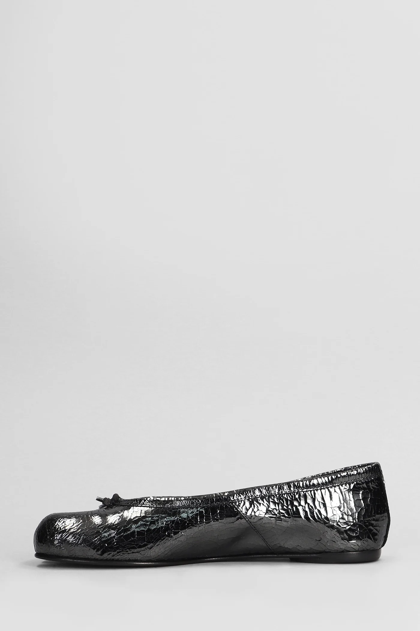 Tabi Ballet flats in black leather - Image 3