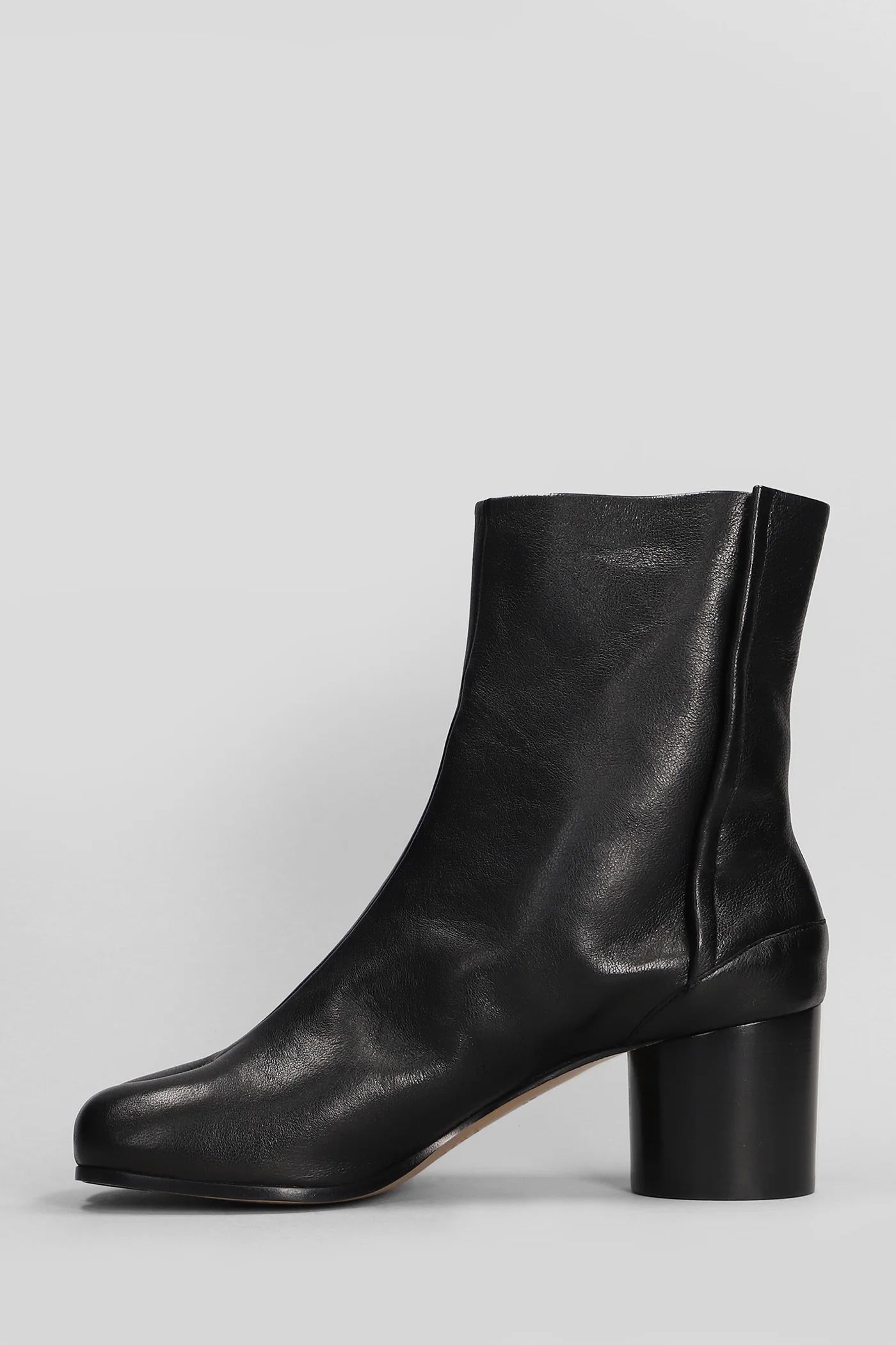 Tabi High heels Ankle boots in black leather - Image 3