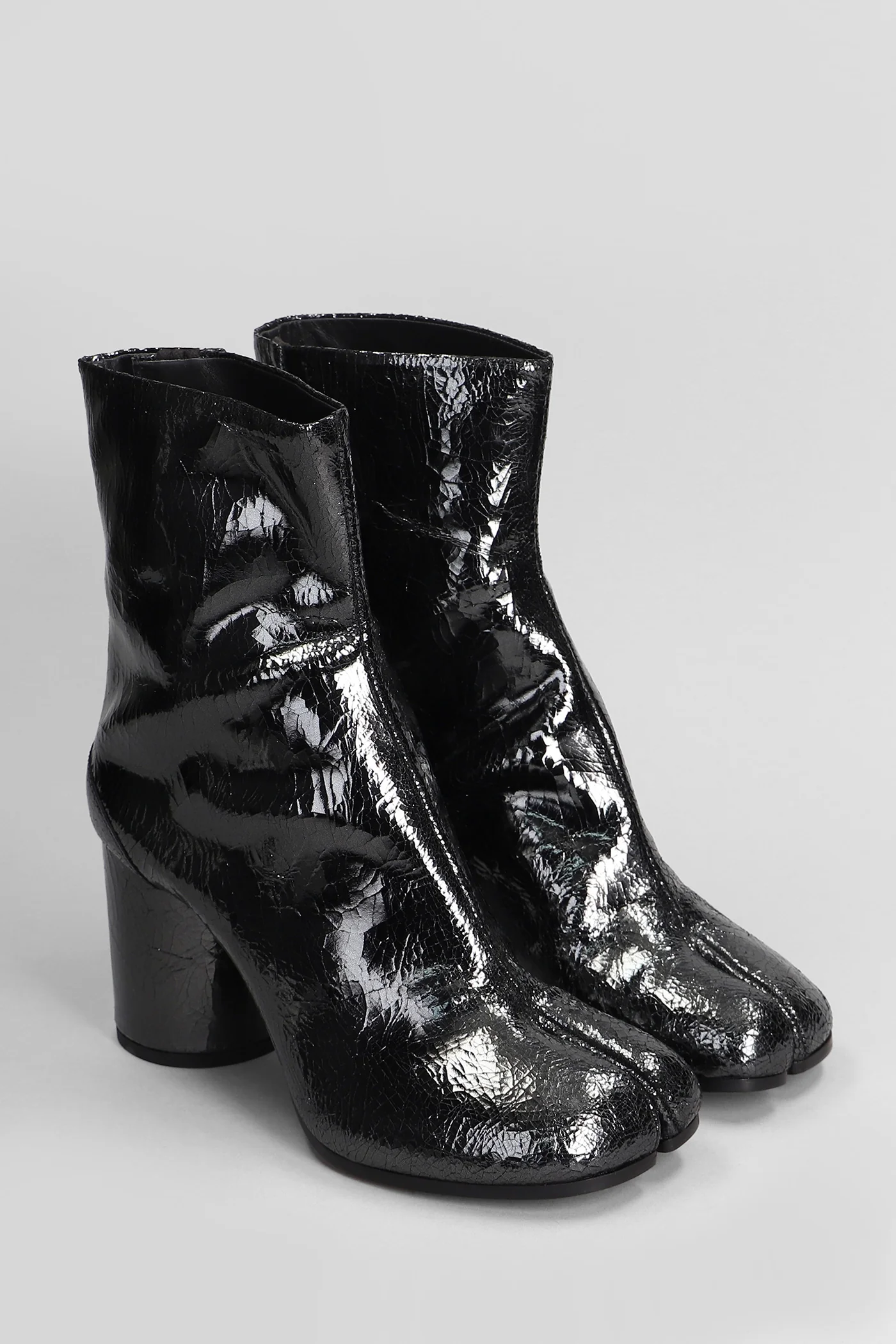 Tabi High heels Ankle boots in black leather - Image 2