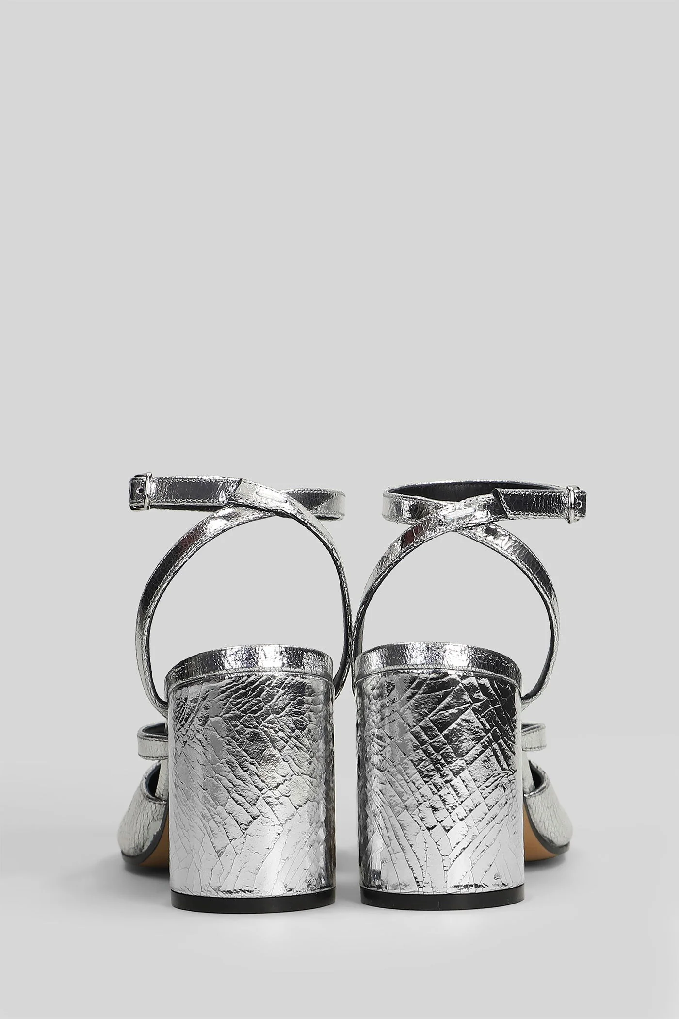 Tabi Pumps in silver leather - Image 29