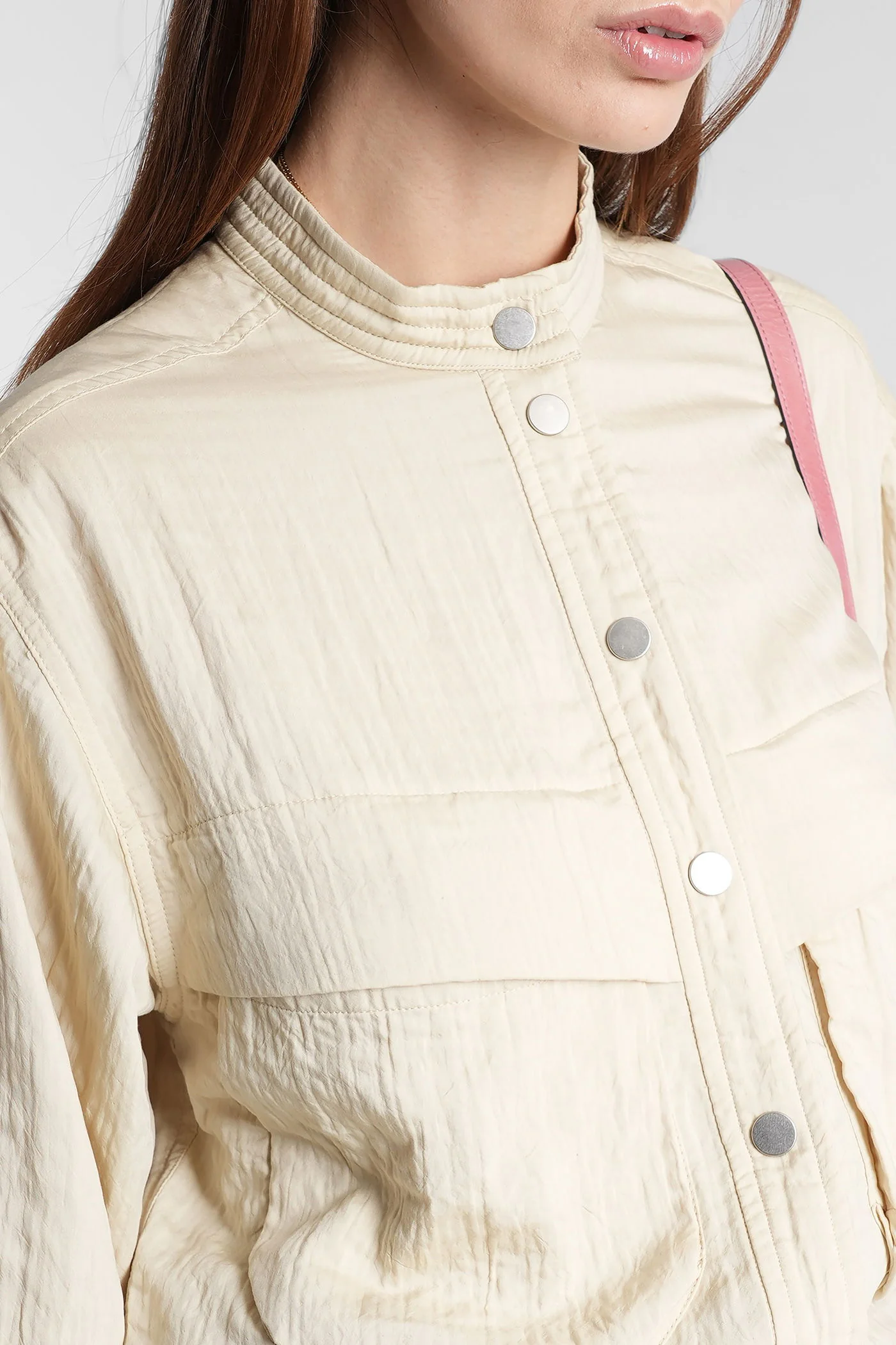 Betyna Jumpsuit in beige viscose - Image 5