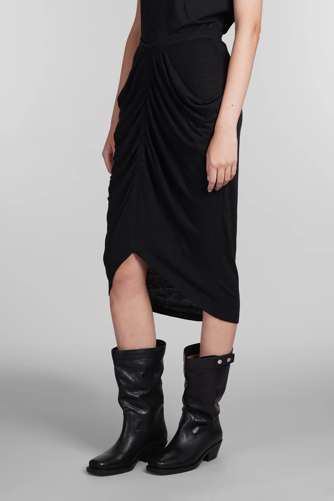 Ilis Skirt in black polyamide - Image 4