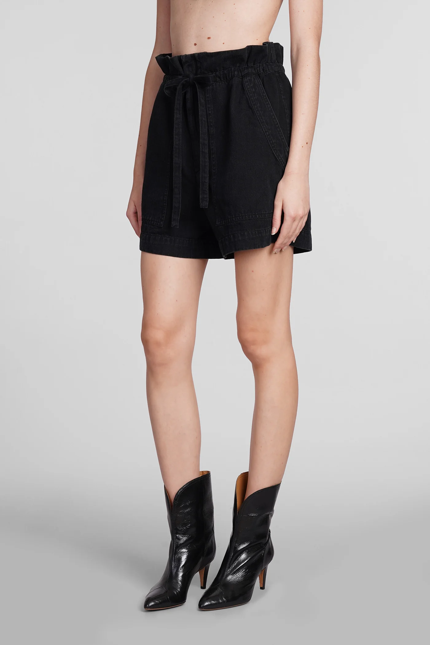 Ipolyte Shorts in black cotton - Image 4