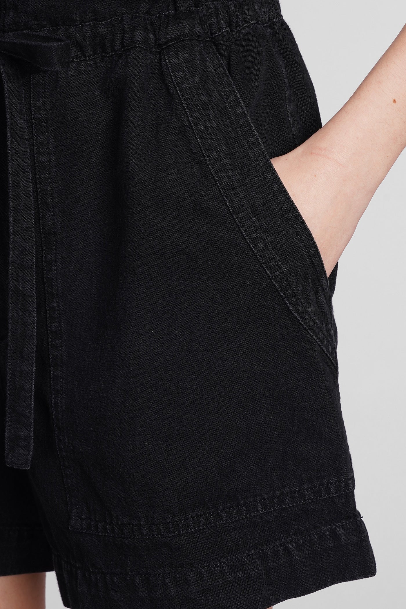 Ipolyte Shorts in black cotton - Image 5