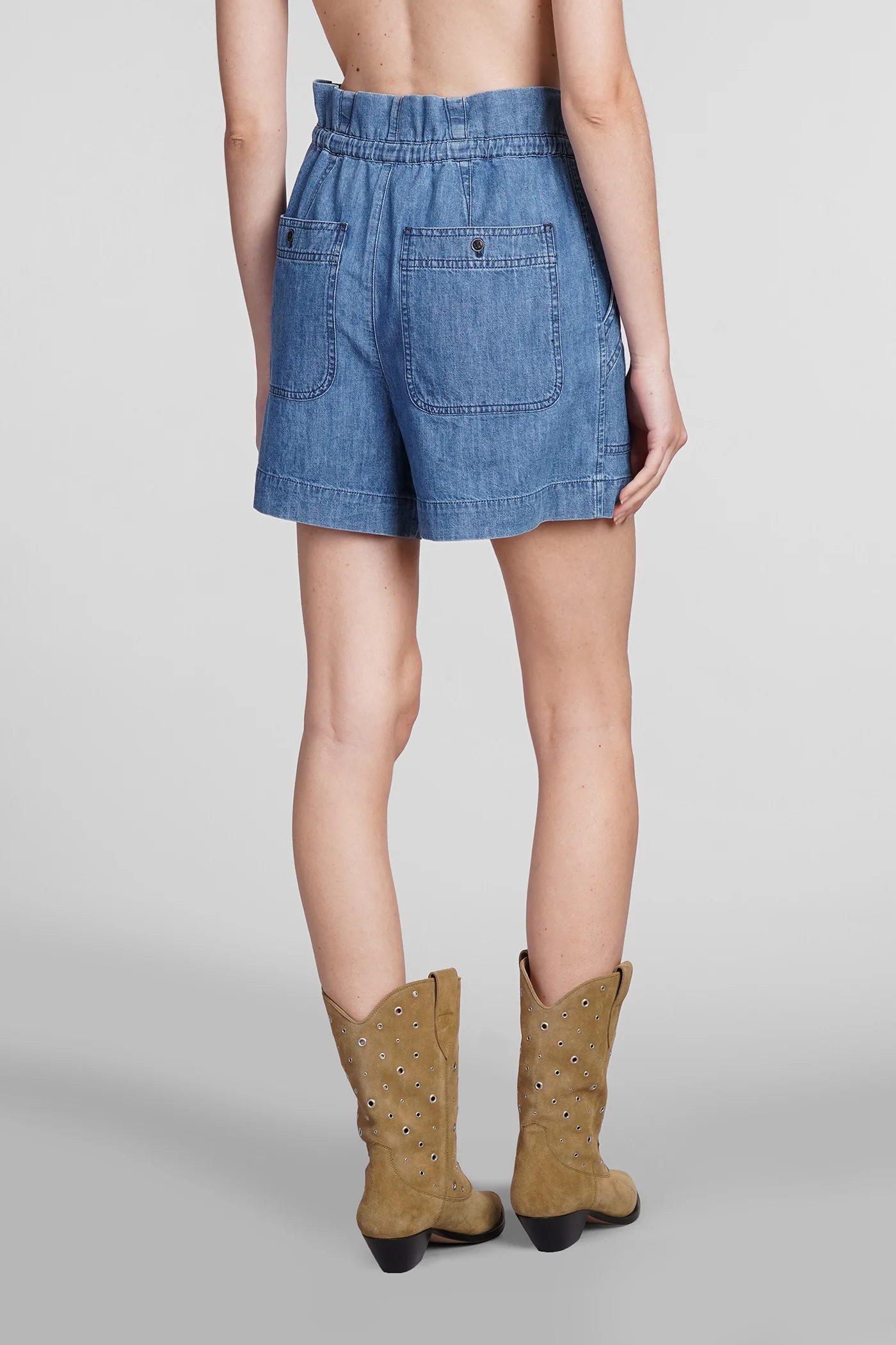 Ipolyte Shorts in blue cotton - Image 3