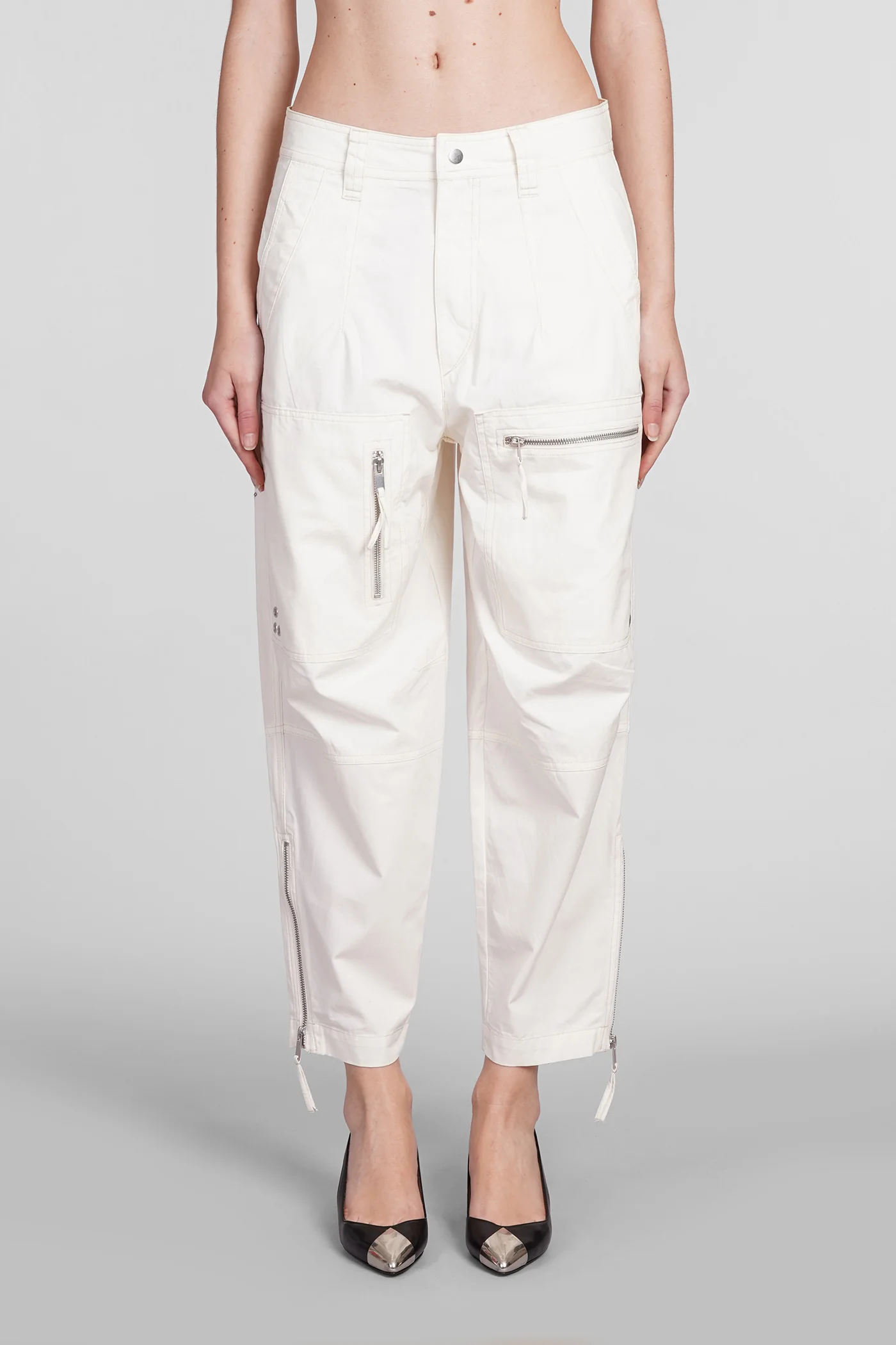 Kelvin Pants in beige cotton