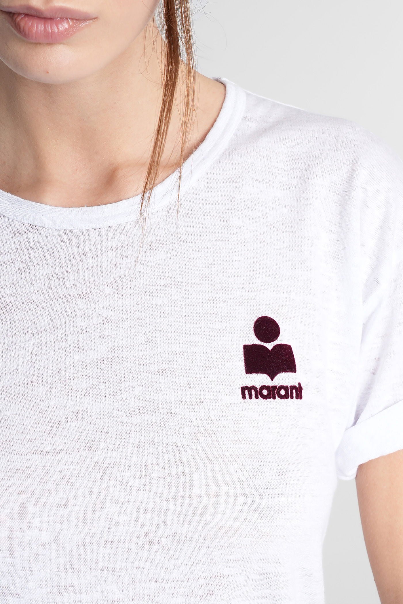 Koldia T-Shirt in white linen - Image 5