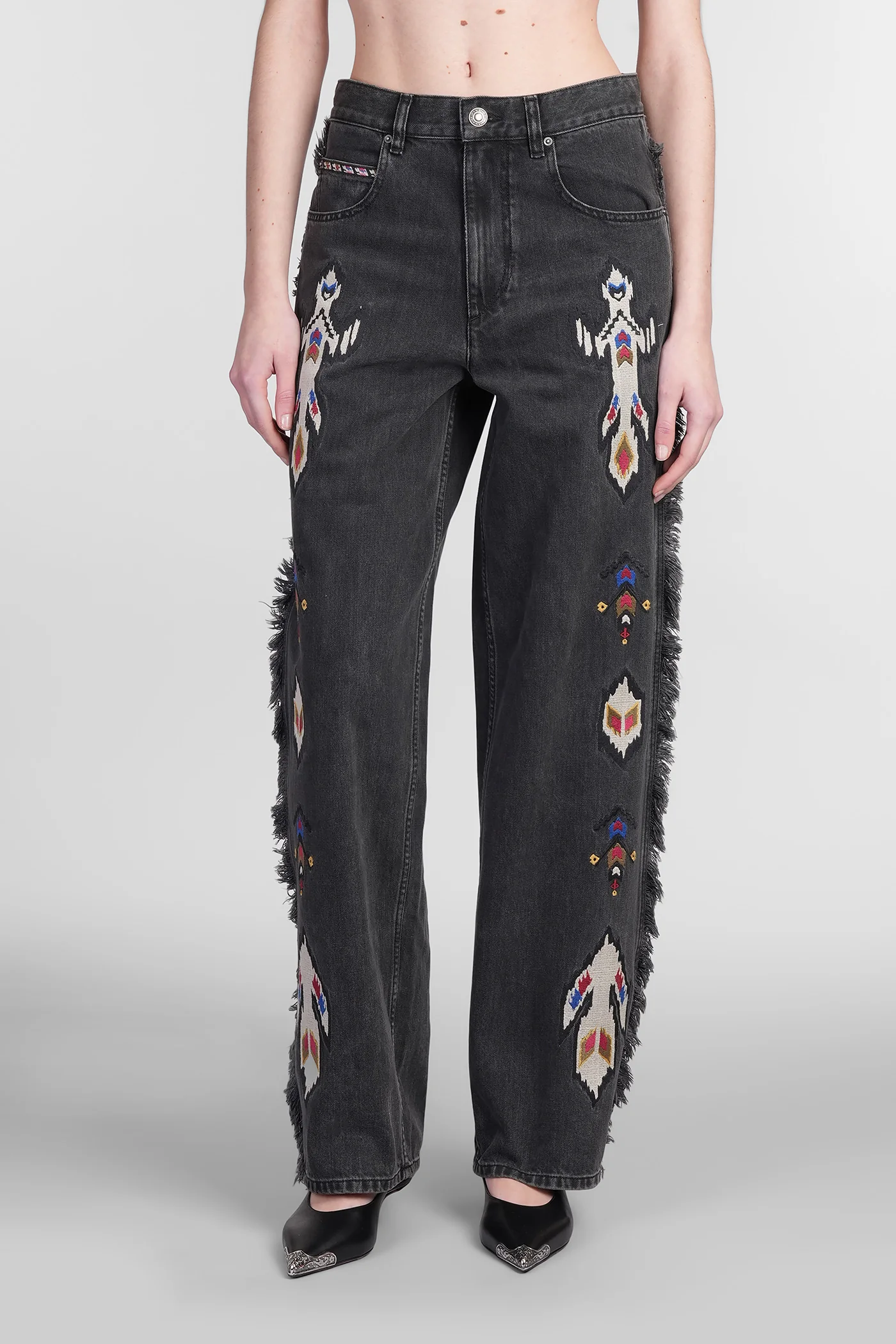Maella Jeans in black cotton