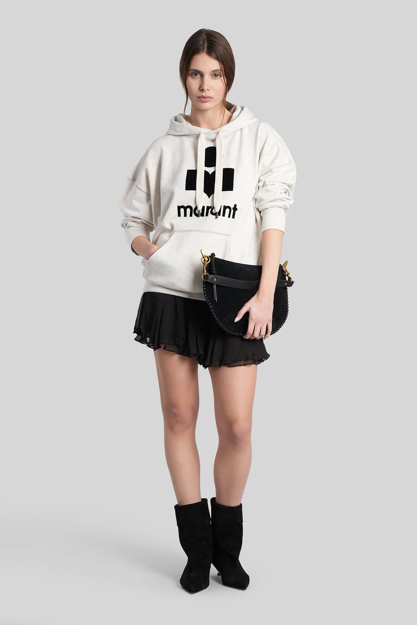 Mansel Sweatshirt in grey cotton - Image 2