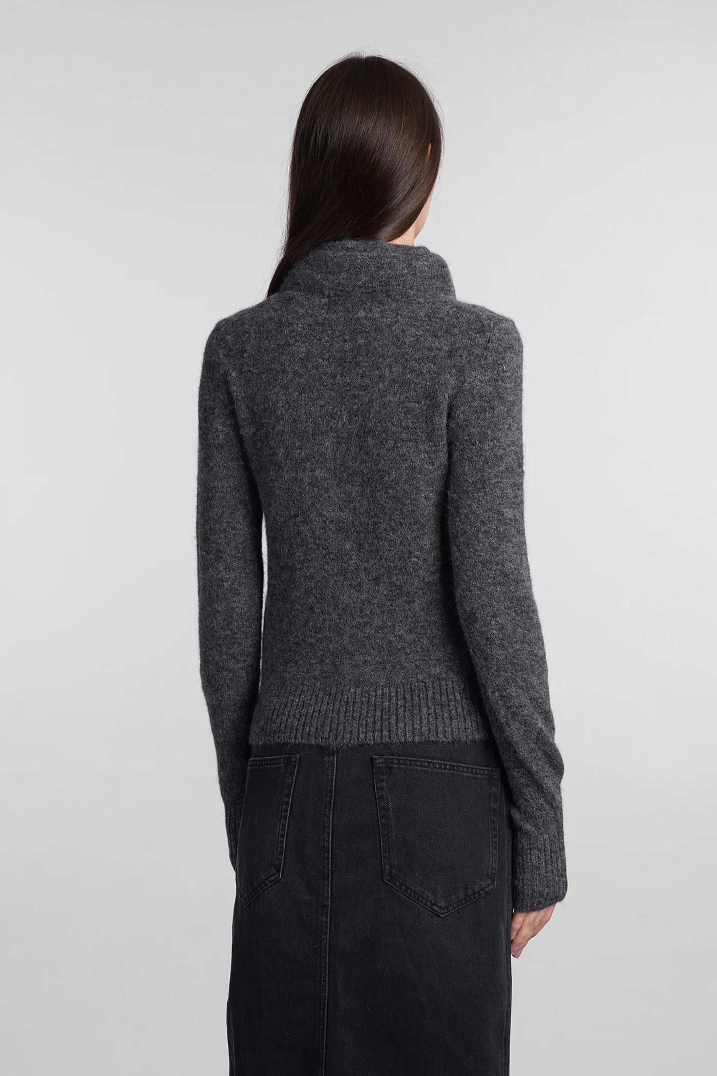 Milly Knitwear in grey wool - Image 3