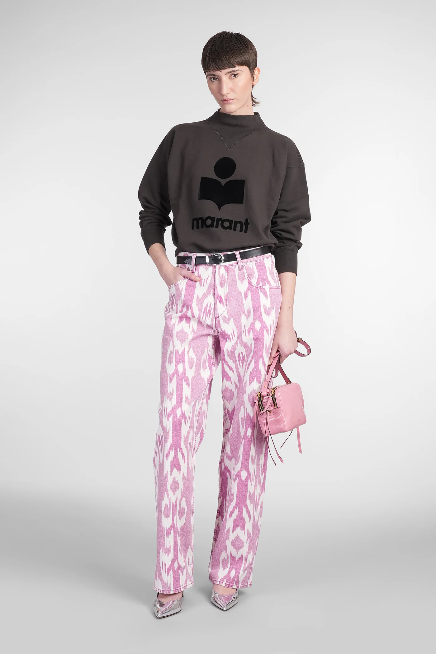 Moby Sweatshirt in black cotton - Image 2