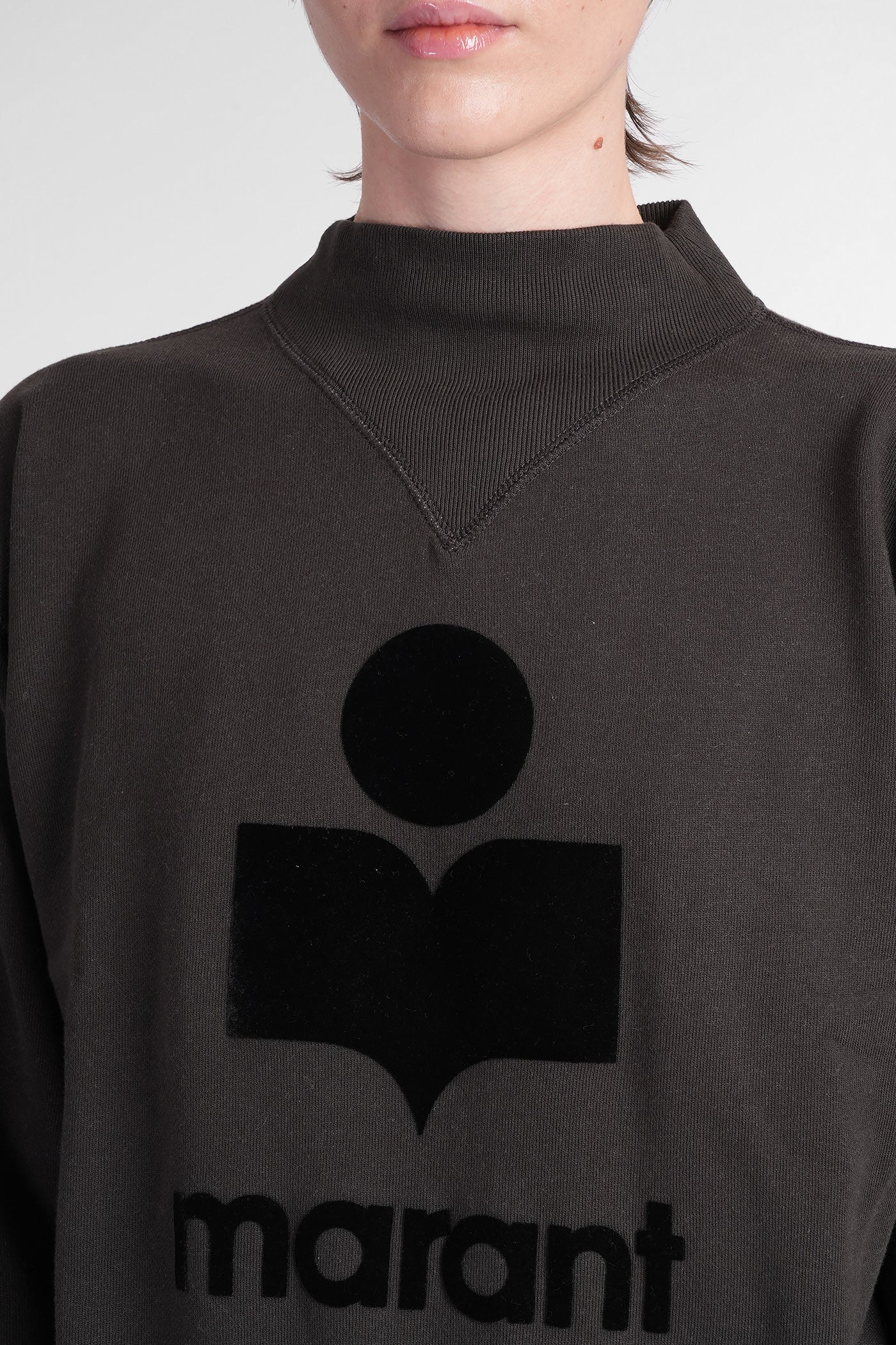 Moby Sweatshirt in black cotton - Image 5