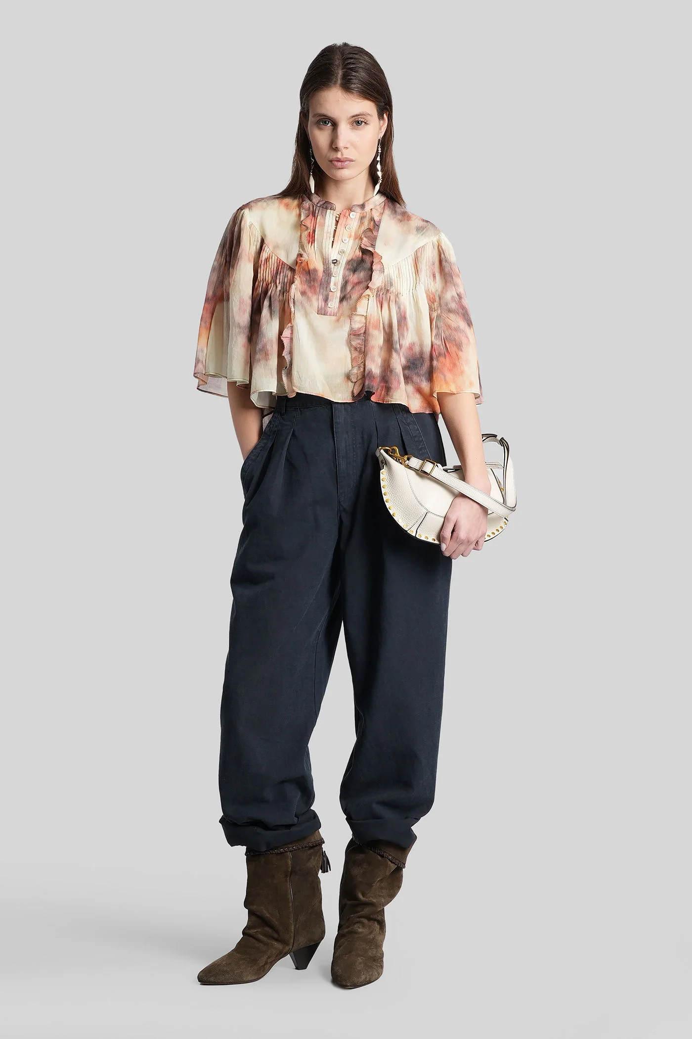 Nadine Pants in black cotton - Image 2