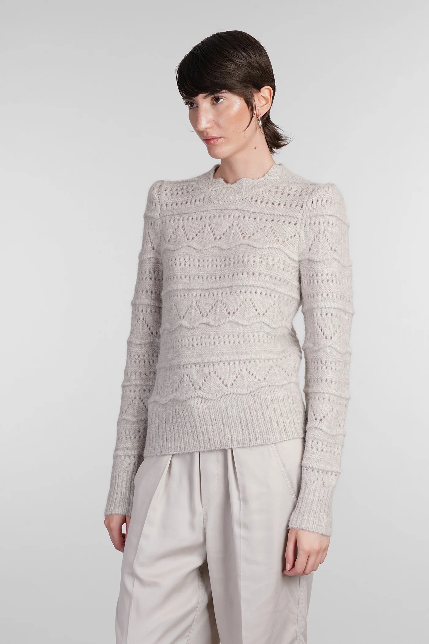 Othona Knitwear in grey wool - Image 4
