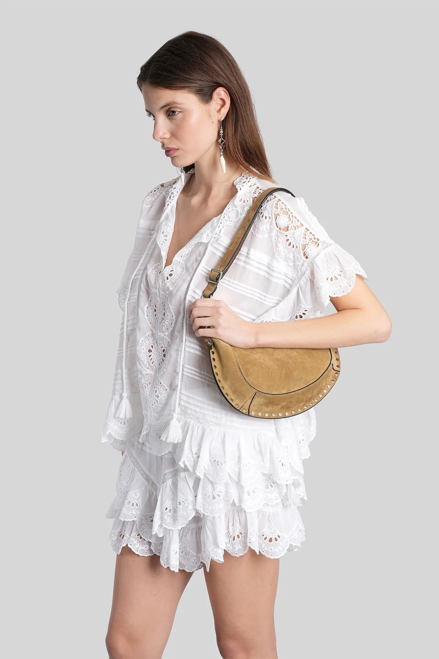 Payton Blouse in white cotton - Image 4