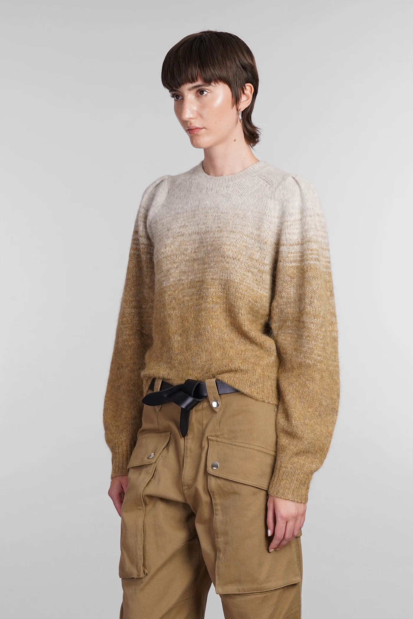 Peytona Knitwear in grey wool - Image 4