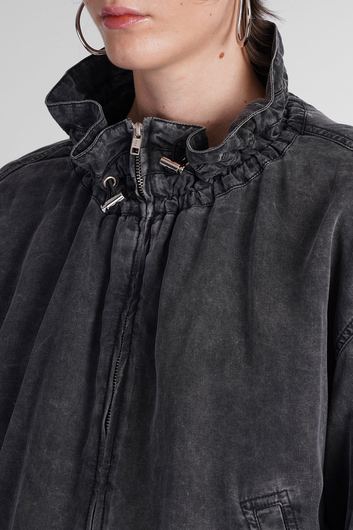 Plume Casual jacket in grey wool and polyester - Image 5