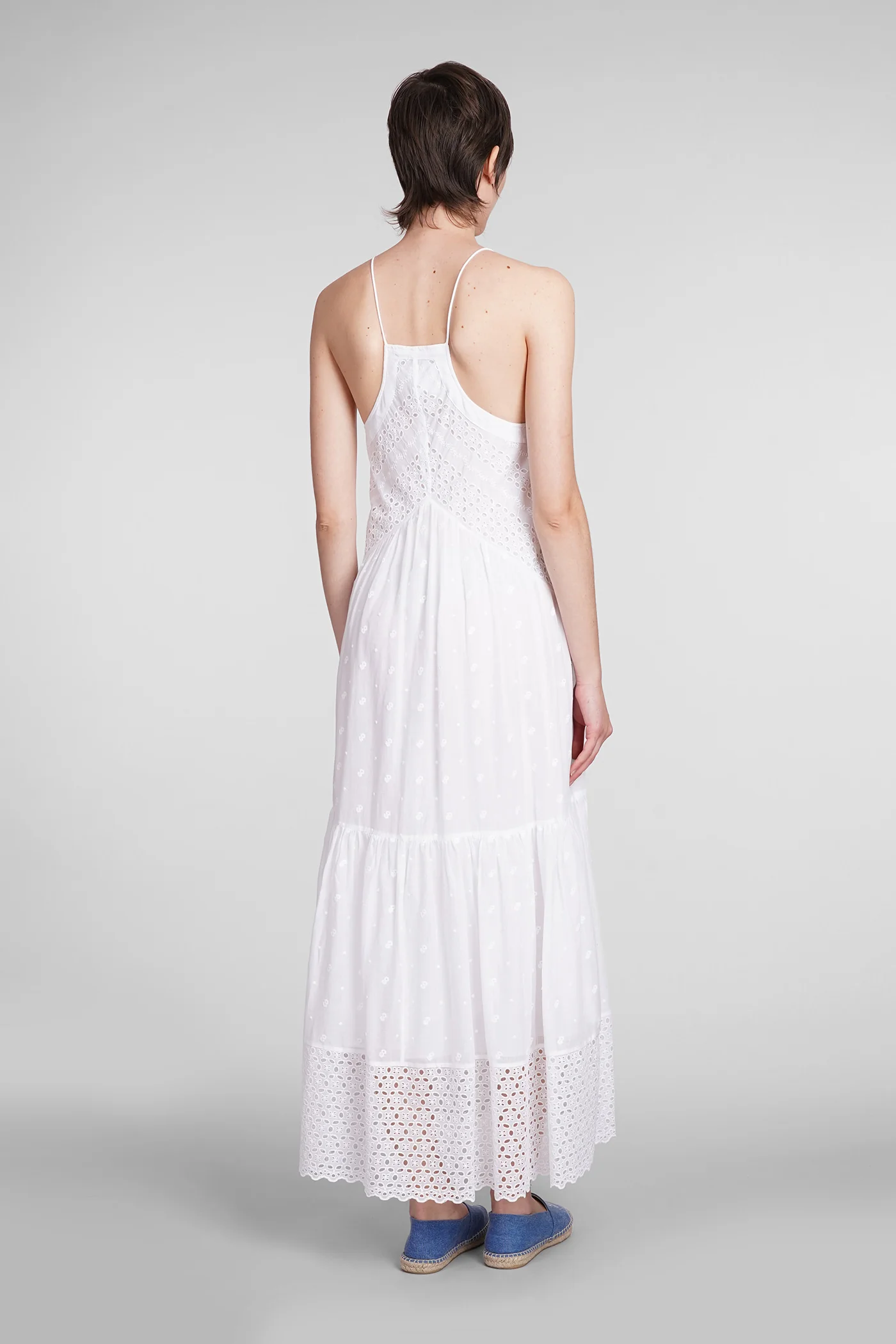 Sabba Dress woman  in white cotton - Image 3