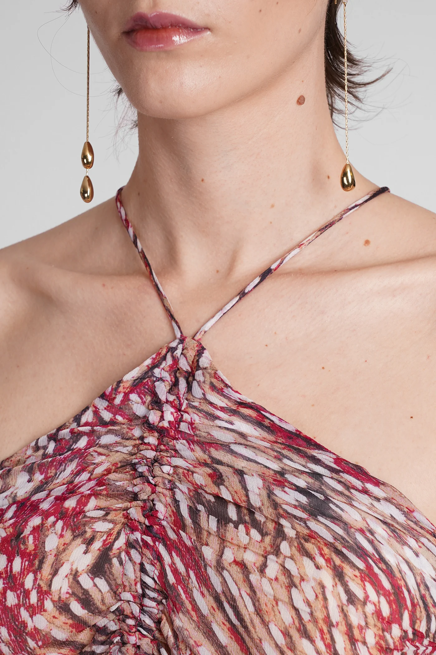 Valdi Dress woman  in fuxia viscose - Image 5