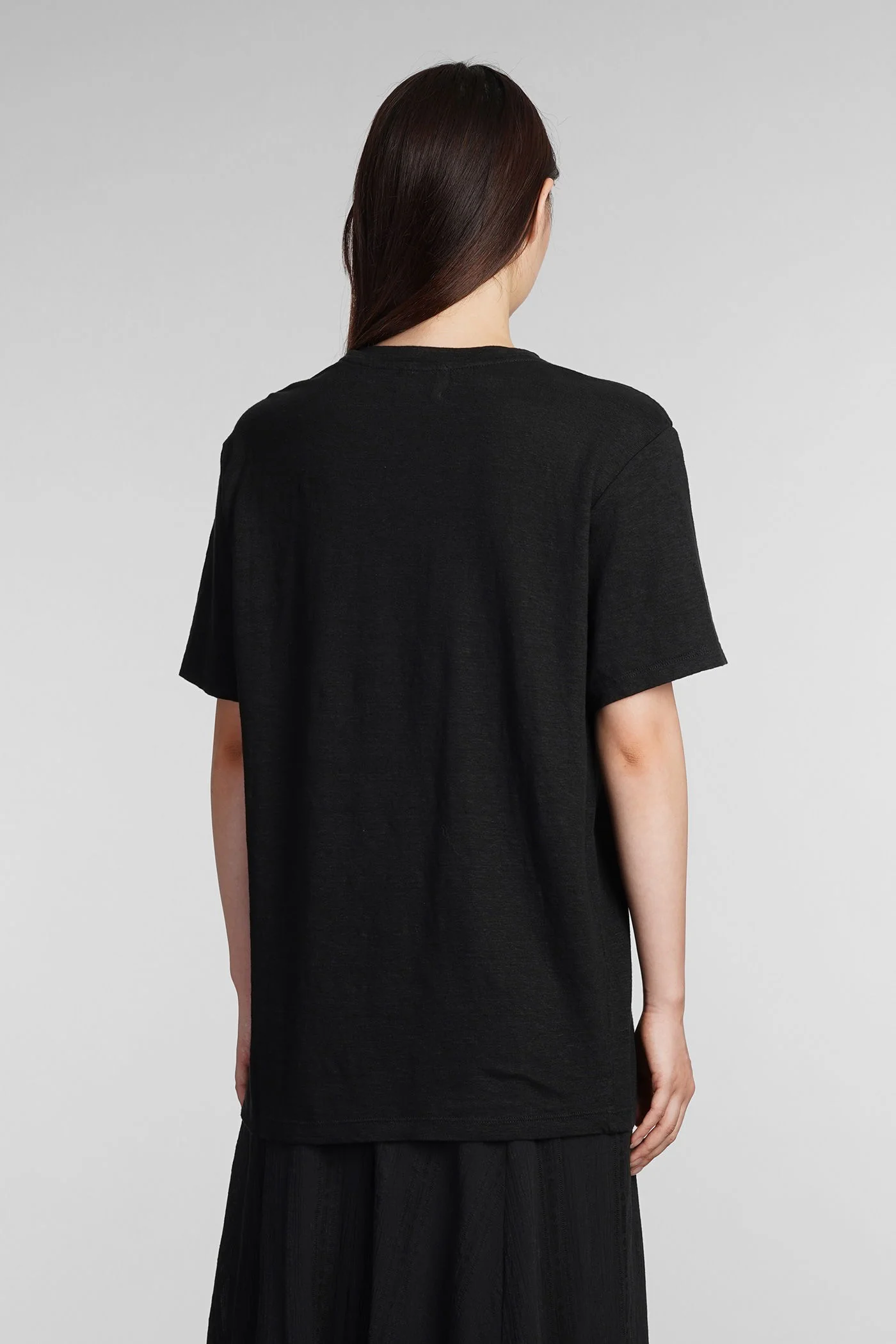 Zewel T-Shirt in black cotton - Image 3
