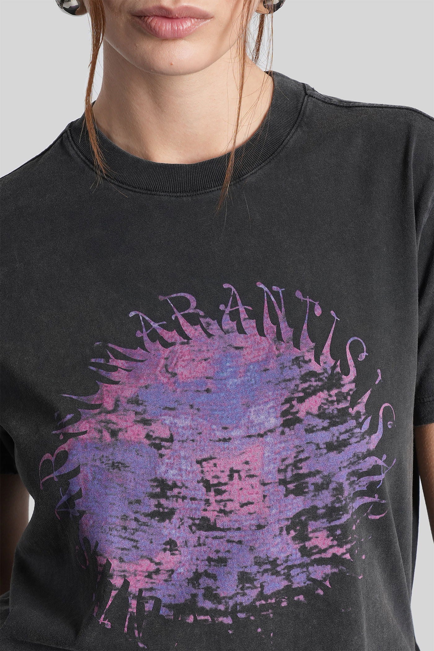 Zoeline T-Shirt in black cotton - Image 5