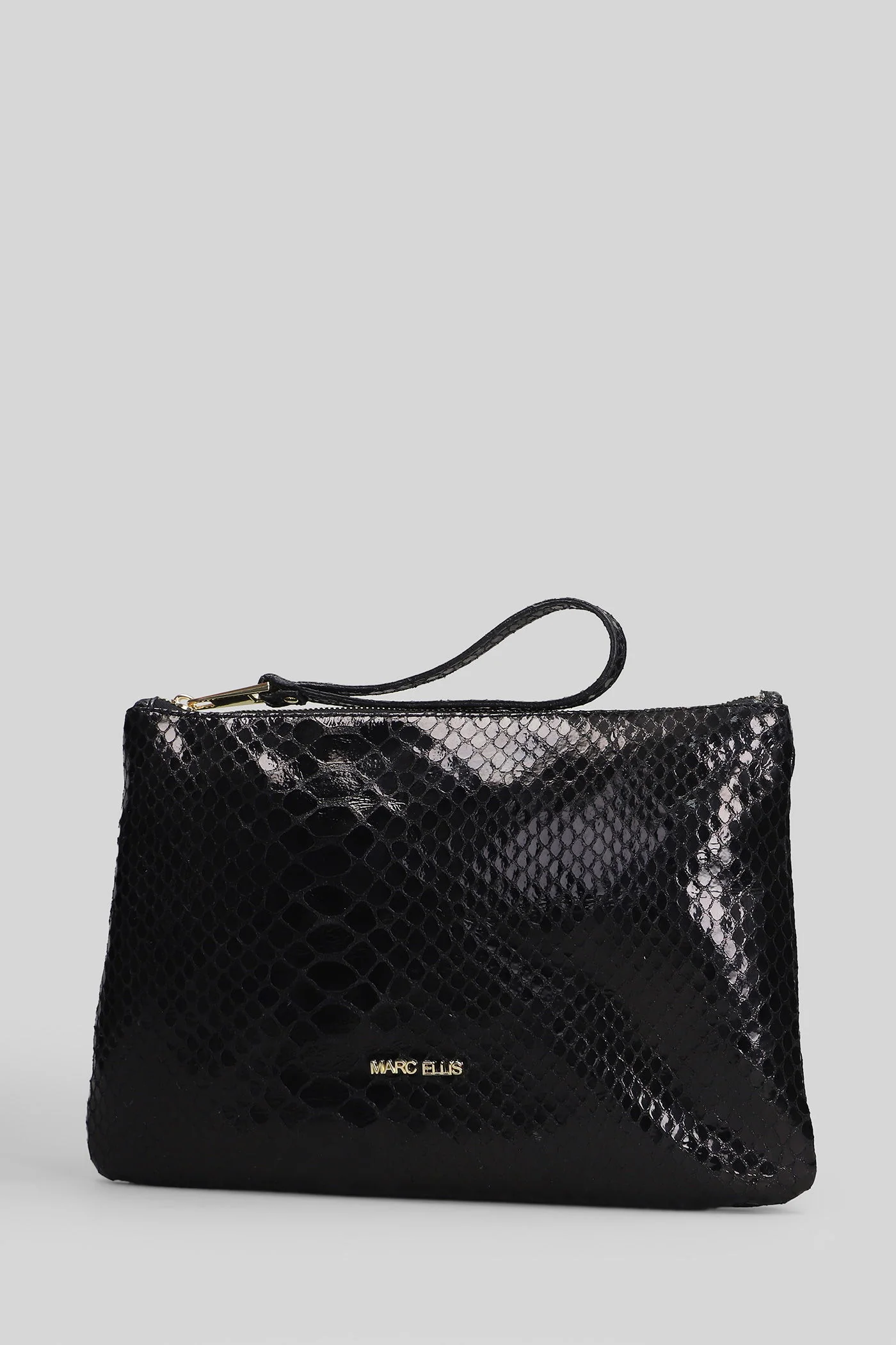 Amaya M Py Clutch in black faux leather - Image 2