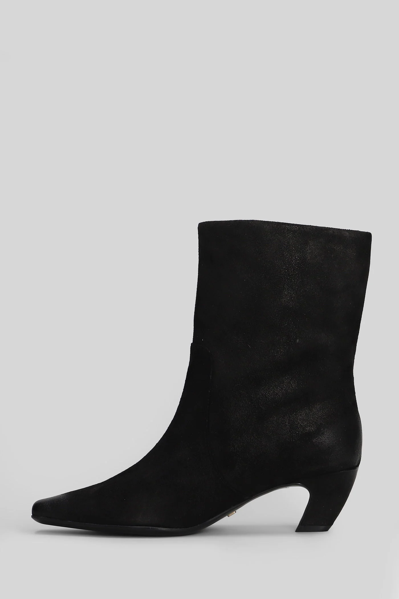 High heels Ankle boots in black leather - Image 3