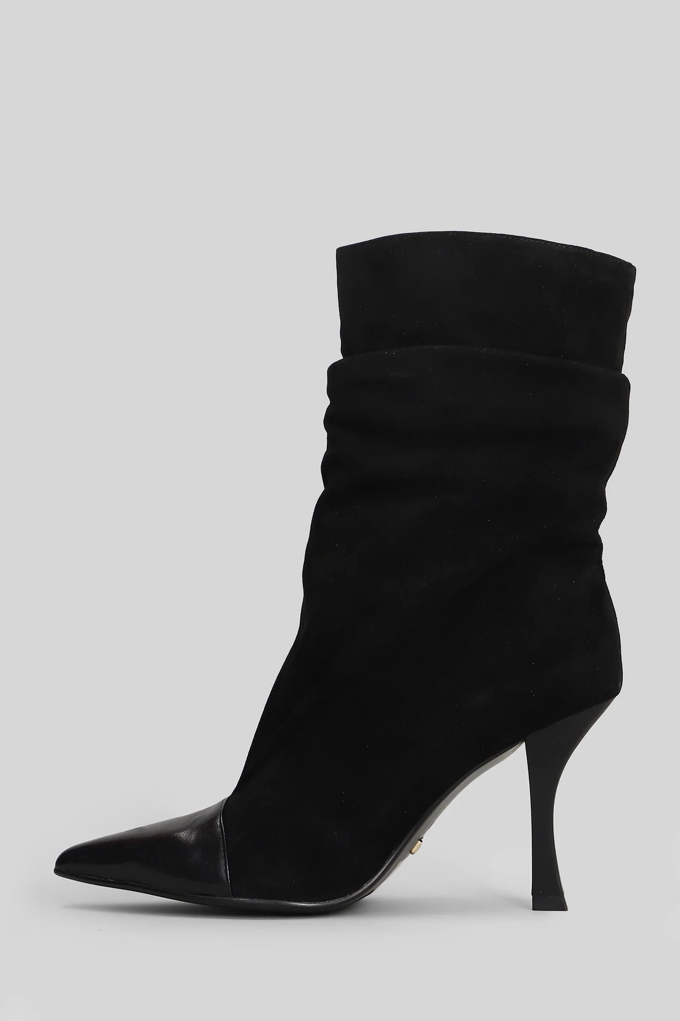 High heels Ankle boots in black suede - Image 3
