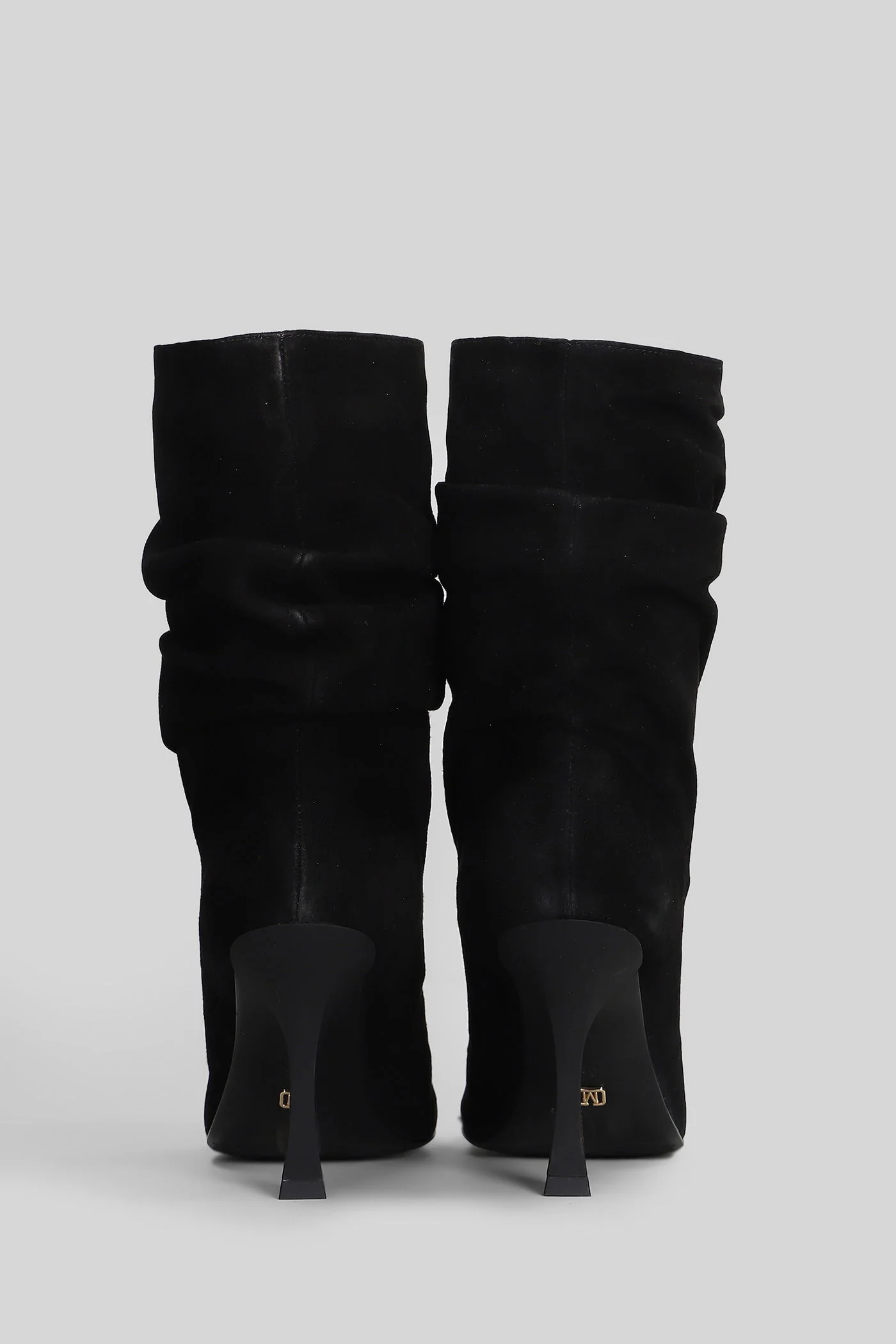 High heels Ankle boots in black suede - Image 4